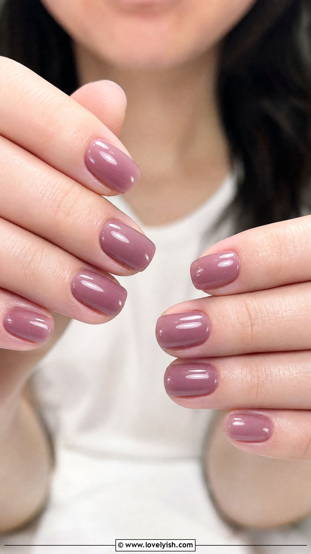 Sheer Mauve Jelly Nails - 25 classy nail ideas - 25 classy nail ideas