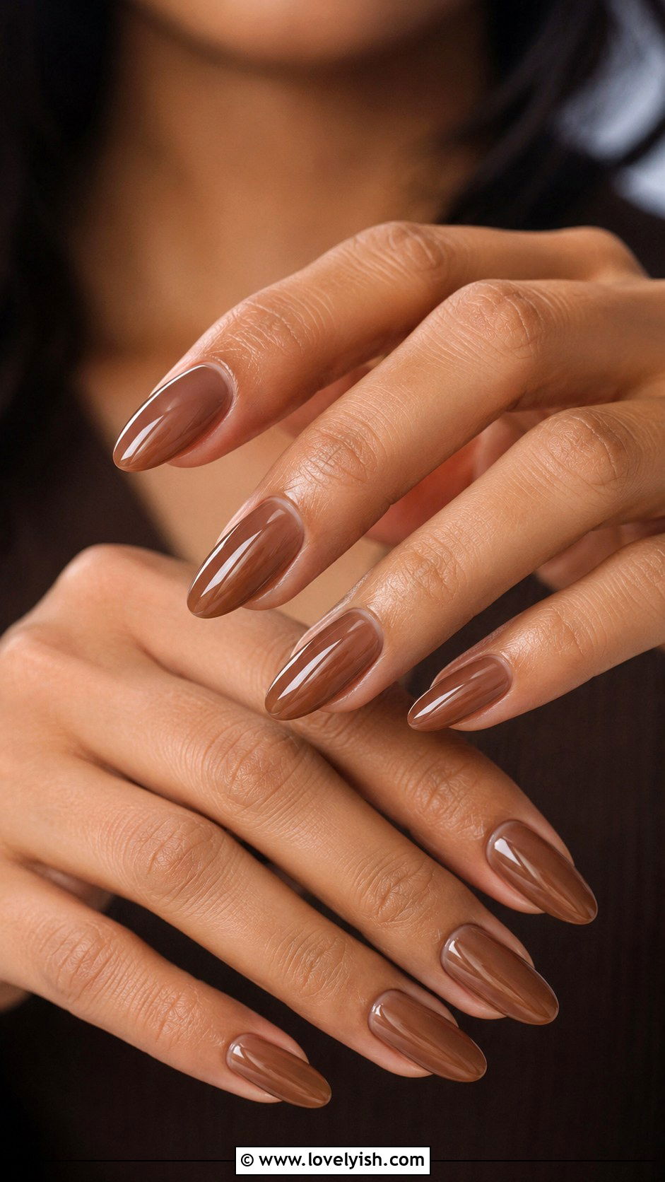 Sheer Nails in Warm Brown - 50 natural nails - 50 natural nails