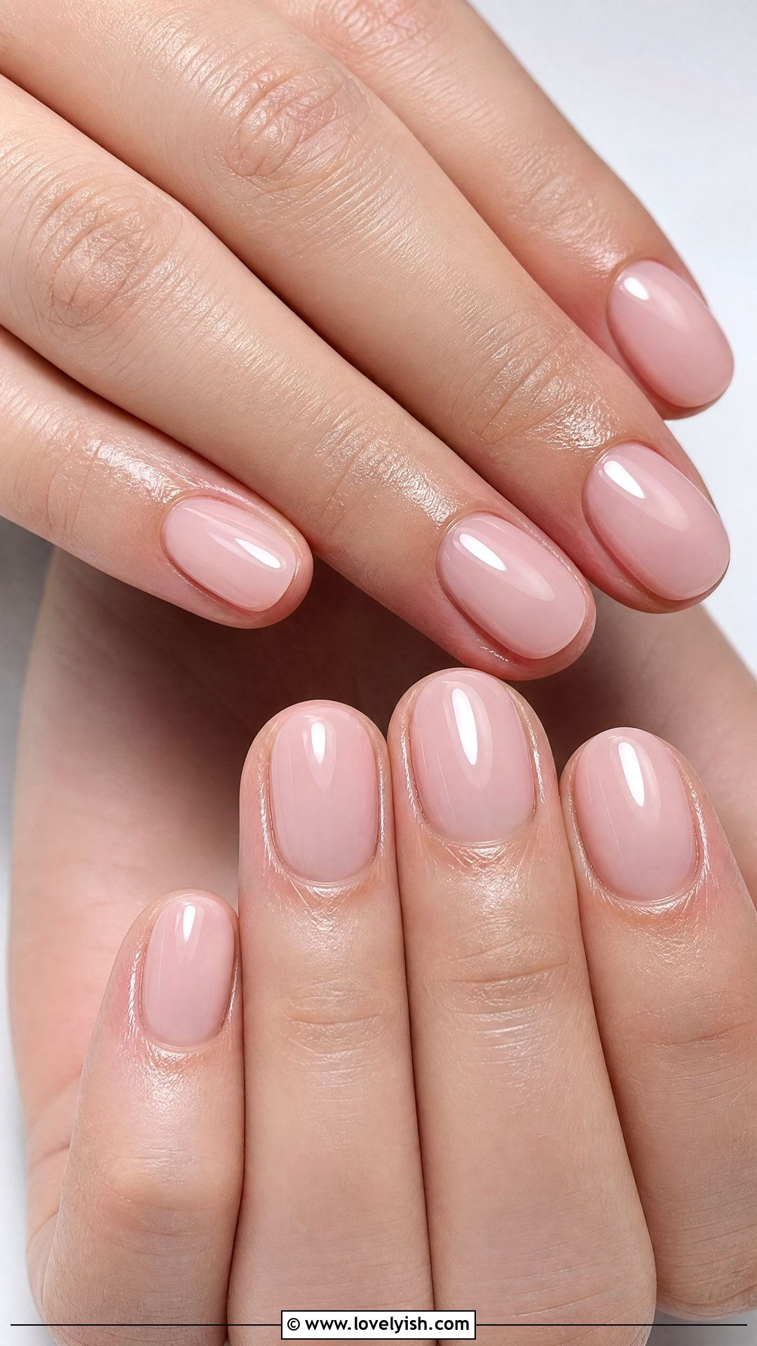 Sheer Nude Soap Short Nails - 50 classy short nail designs - 50 classy short nail designs