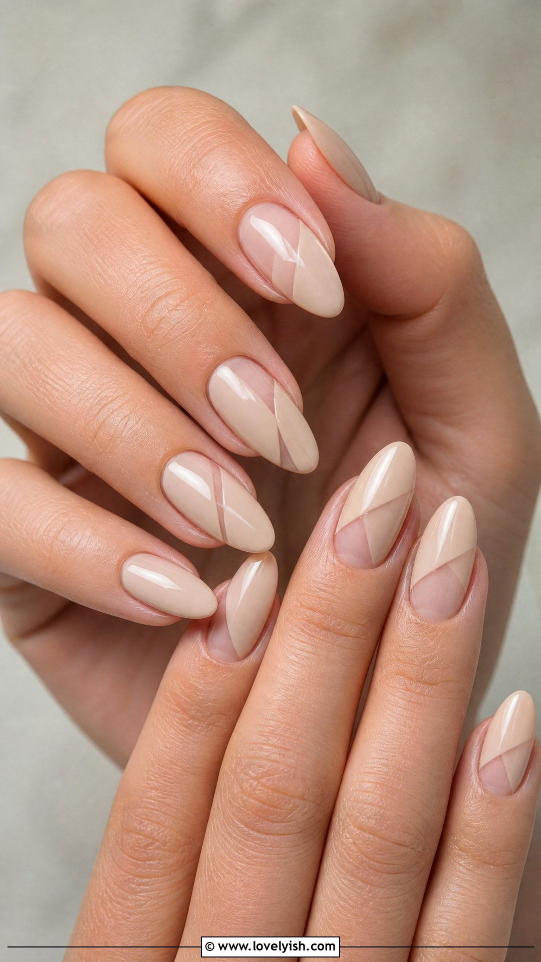 Sheer Nude With Negative Space Nails - 50 sophisticated nails - 50 sophisticated nails