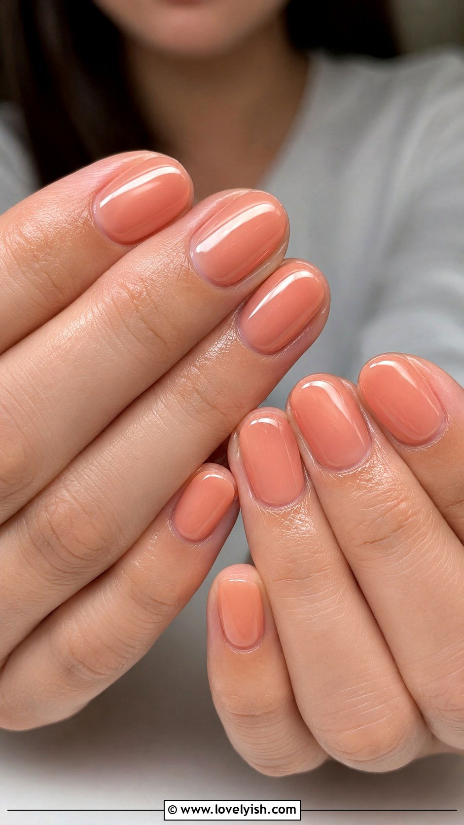 Sheer Peach Glazed Nails - 50 nails - 50 nails