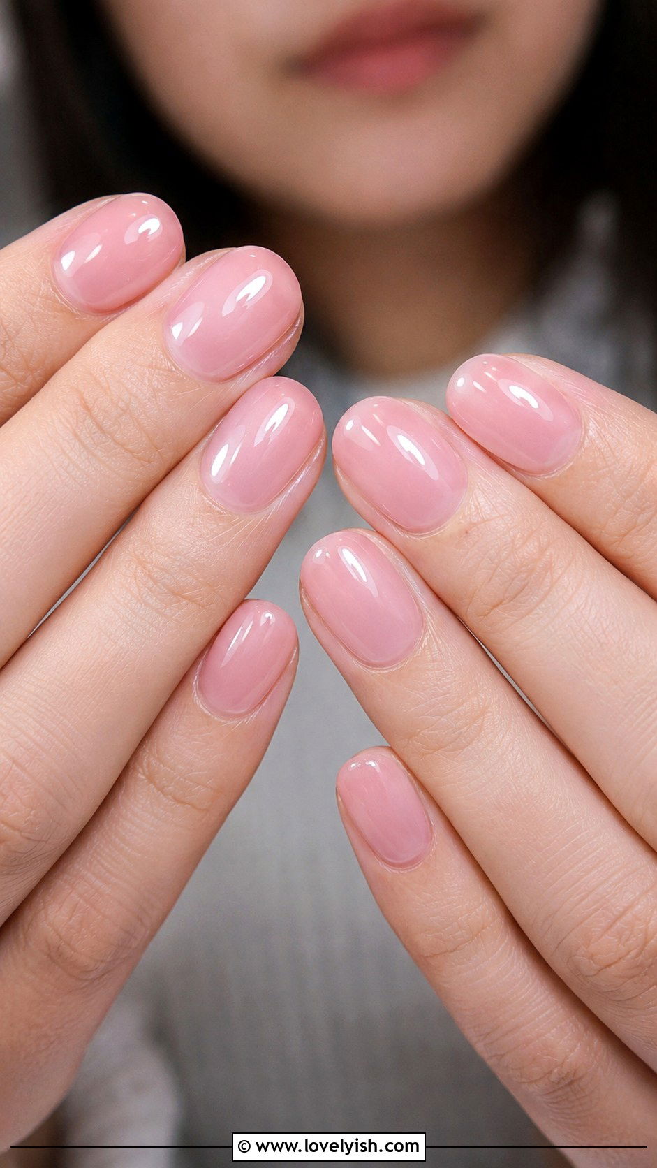Sheer Pink Glazed Donut Nails for Bride - 25 wedding nails for bride - 25 wedding nails for bride