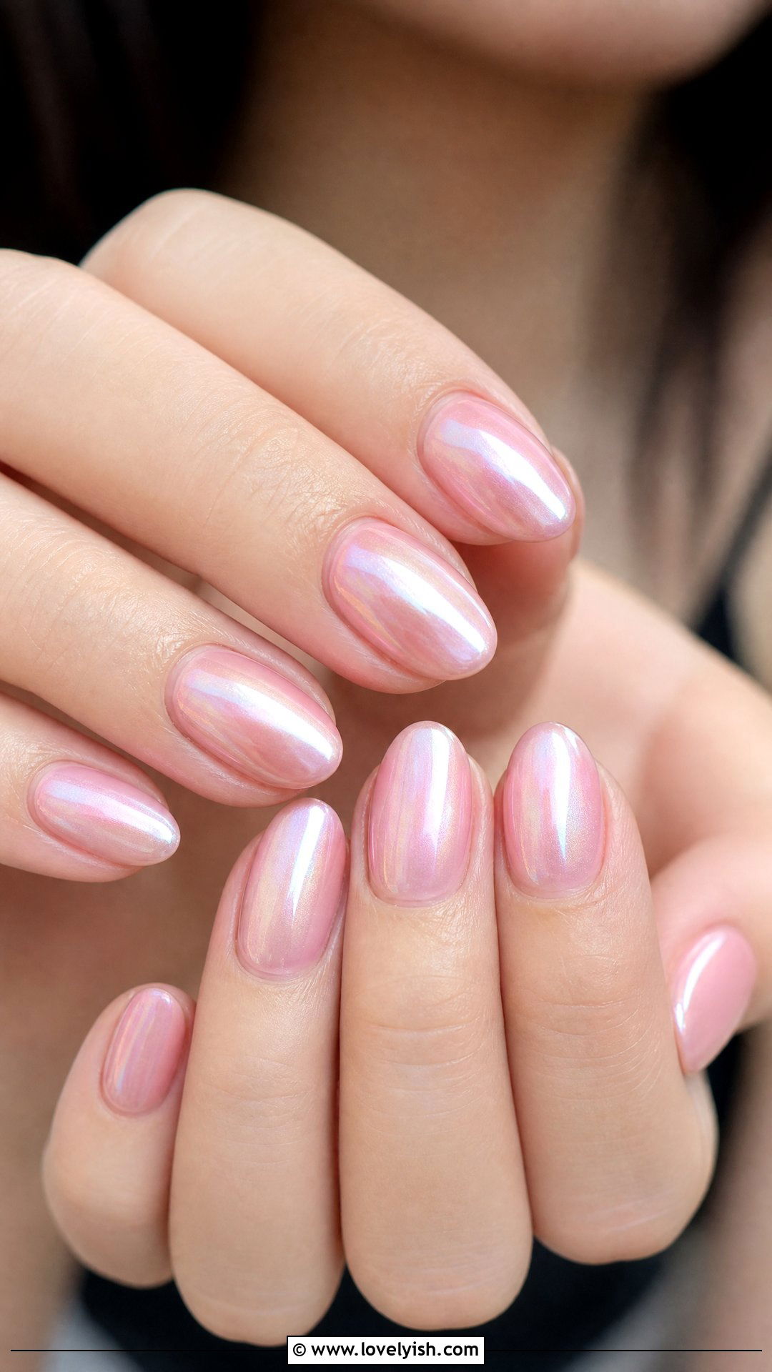 Sheer Pink Glazed Donut Nails - 42 easy nail art ideas - 42 easy nail art ideas