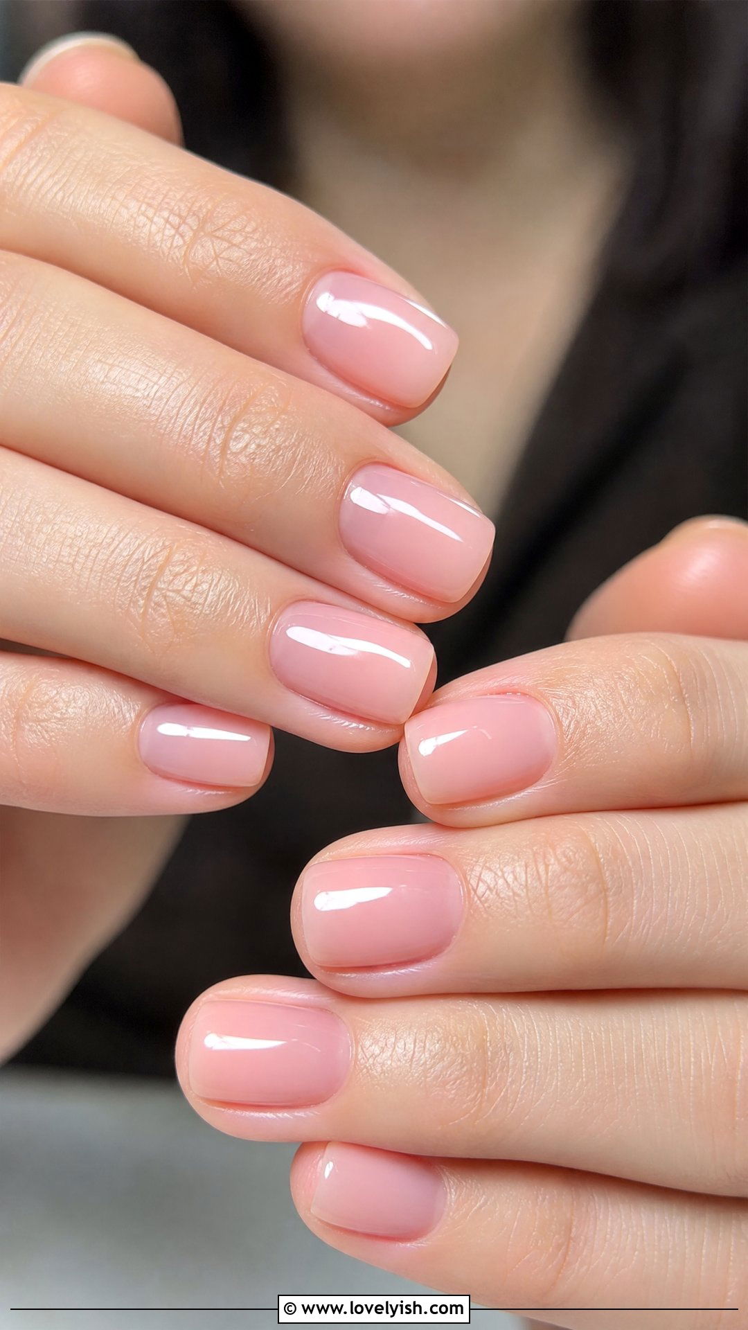 Sheer Pink Glazed Nails - 50 natural nails - 50 natural nails