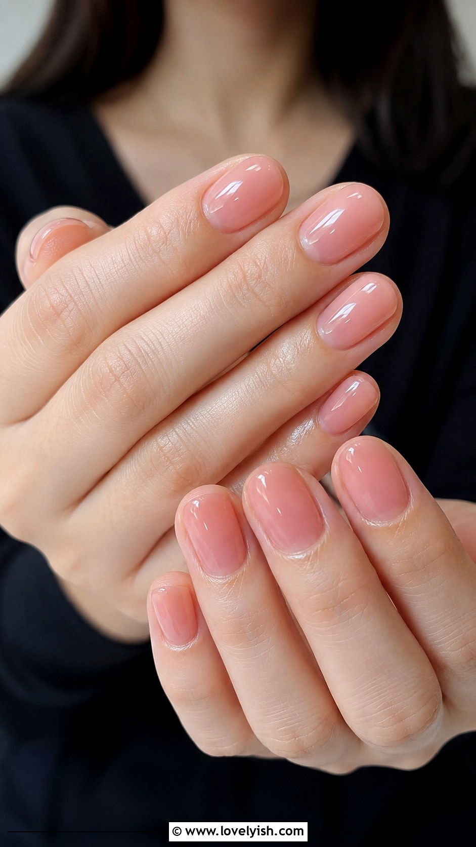 Sheer Pink Glazed Nails - 25 elegant nail designs - 25 elegant nail designs