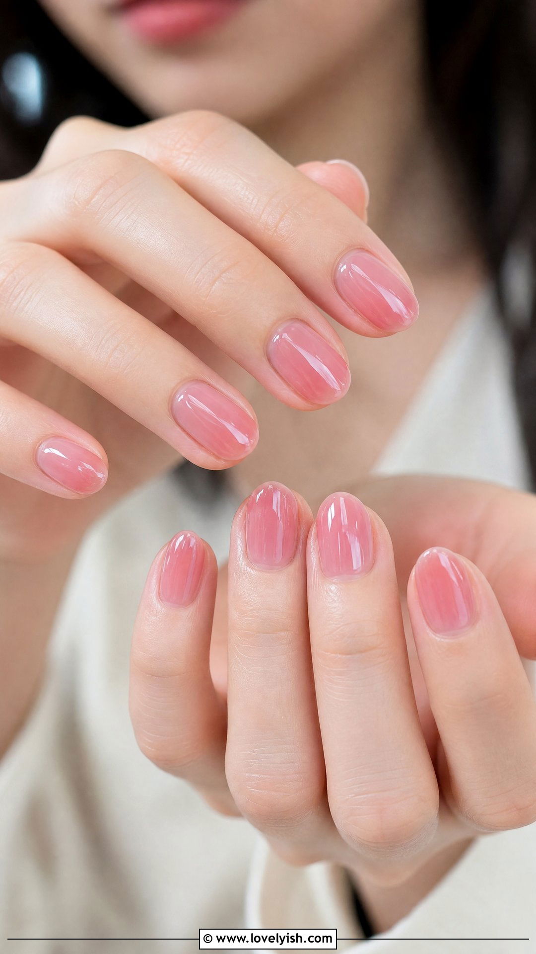 Sheer Pink Jelly Everyday Nails - 50 everyday nails - 50 everyday nails