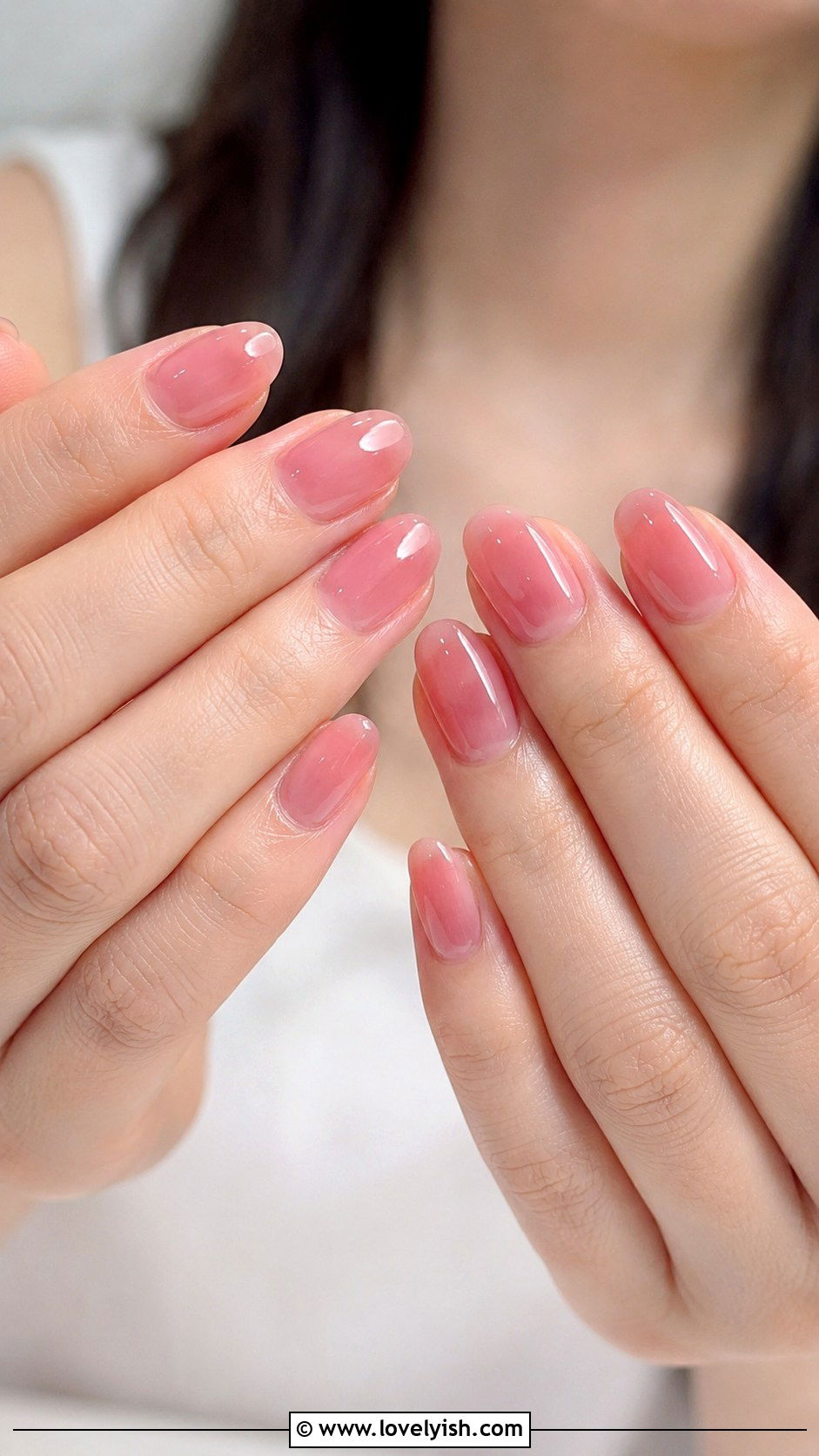 Sheer Pink Jelly Nails - 50 pretty nails - 50 pretty nails