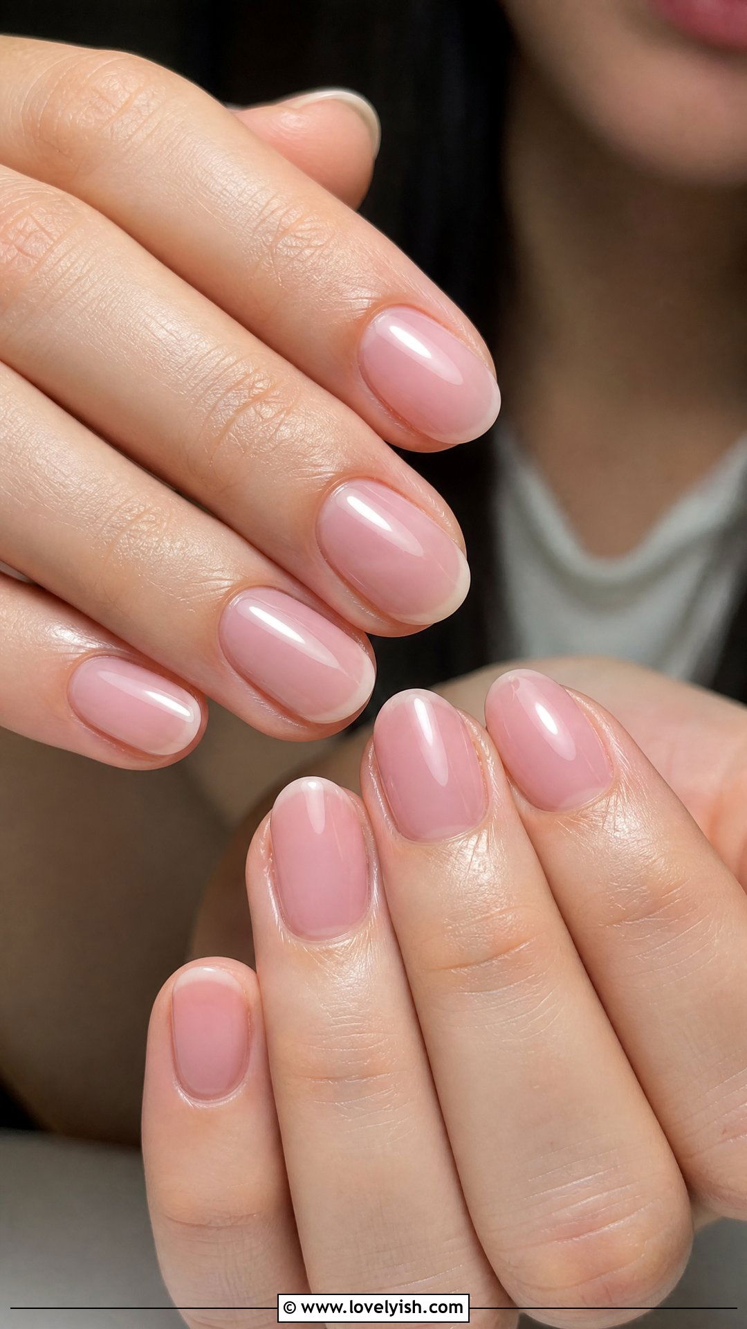 Sheer Pink Milky Nails - 50 spring nails - 50 spring nails