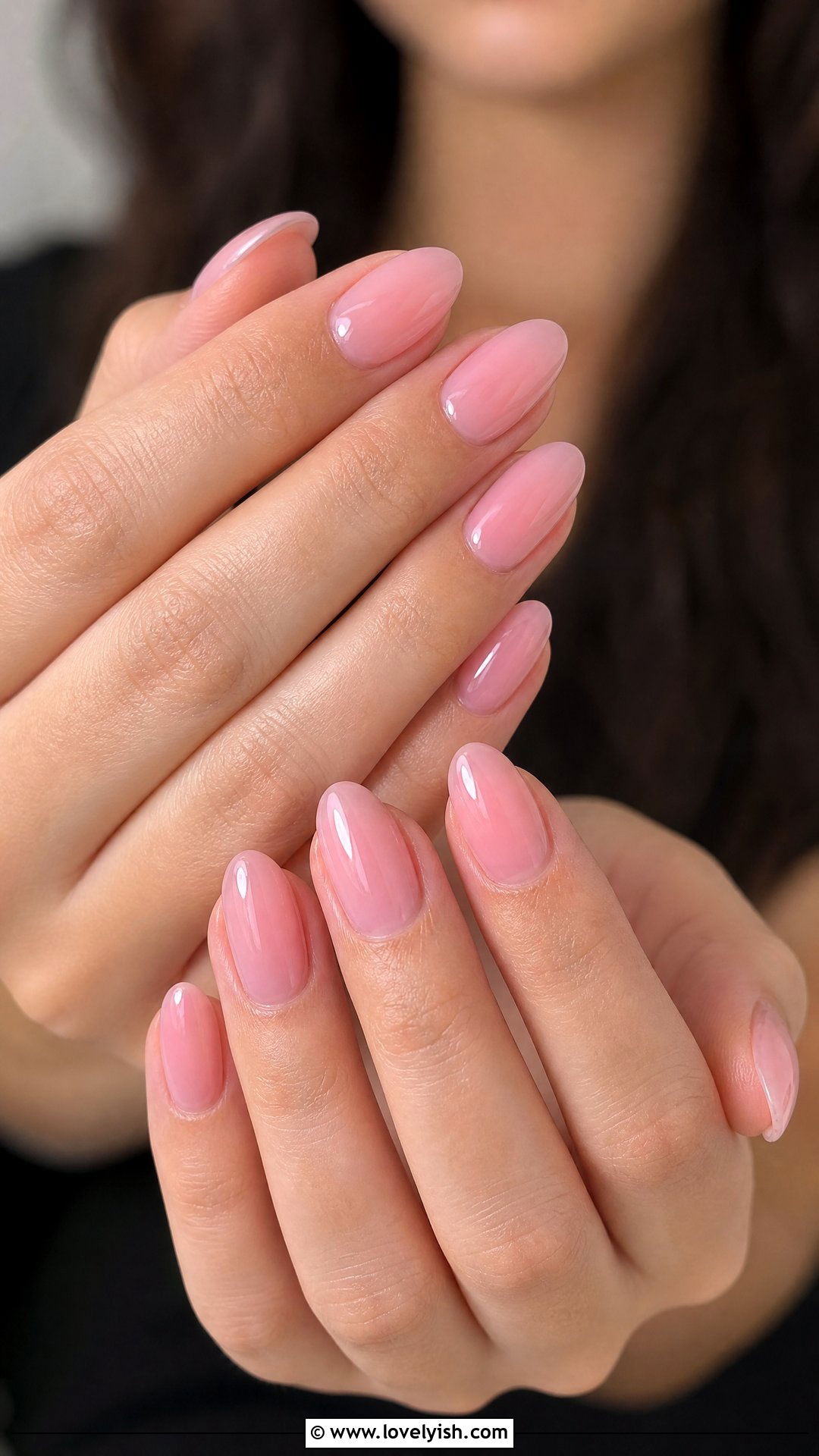 Sheer Pink Milky Nails - 50 simple spring nail designs - 50 simple spring nail designs