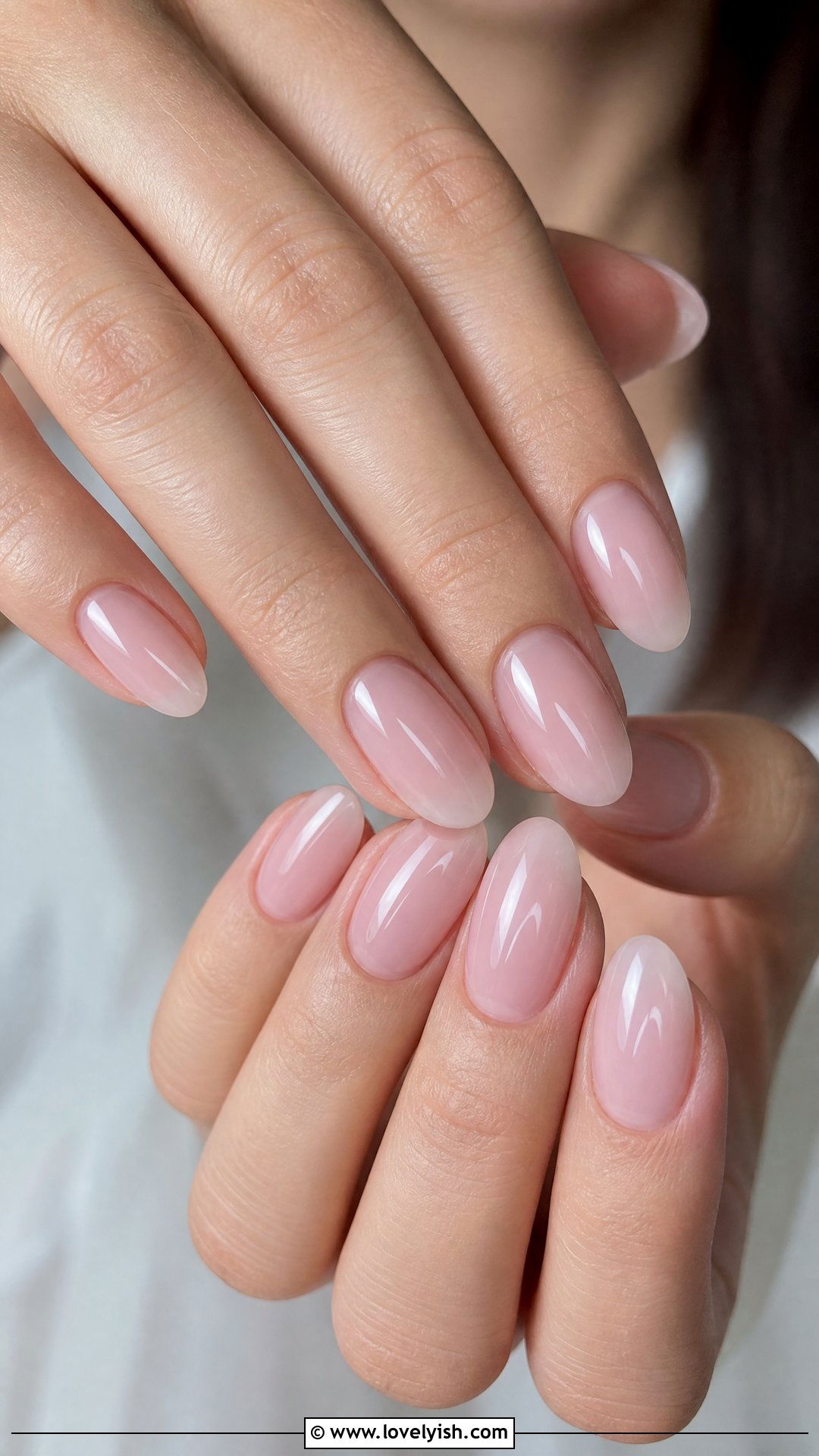 Sheer Pink Milky Wedding Nails - 50 classic wedding nails - 50 classic wedding nails