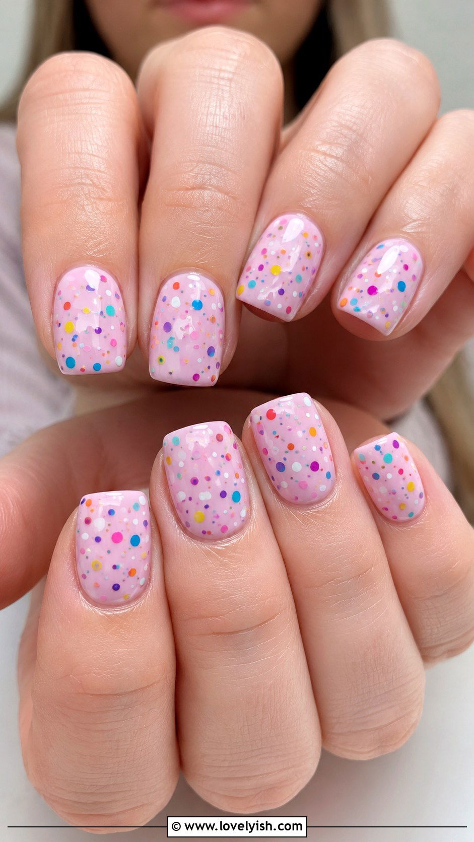 Sheer Pink Nails With Star Accent - 31 simple nail art ideas - 31 simple nail art ideas