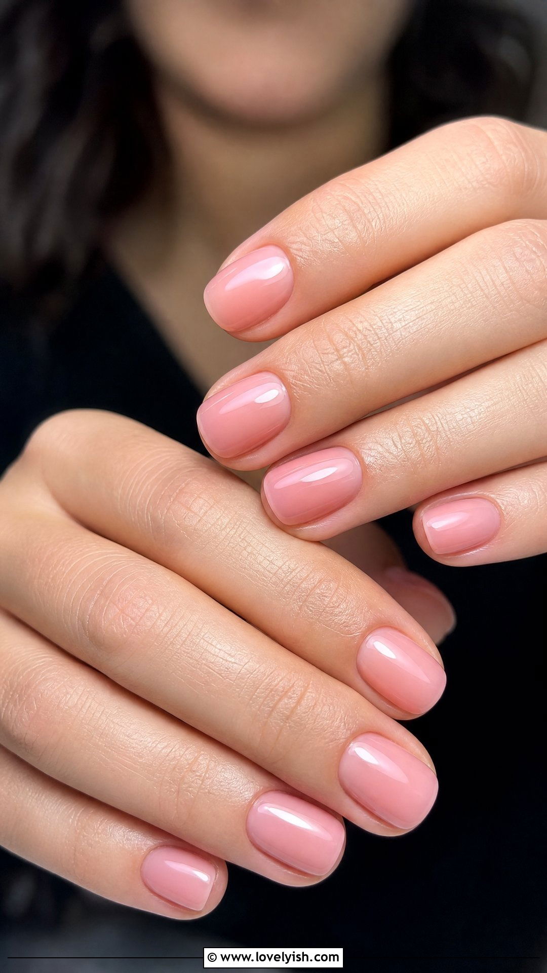 Sheer Pink Soap Nails - 50 simple short nail designs - 50 simple short nail designs