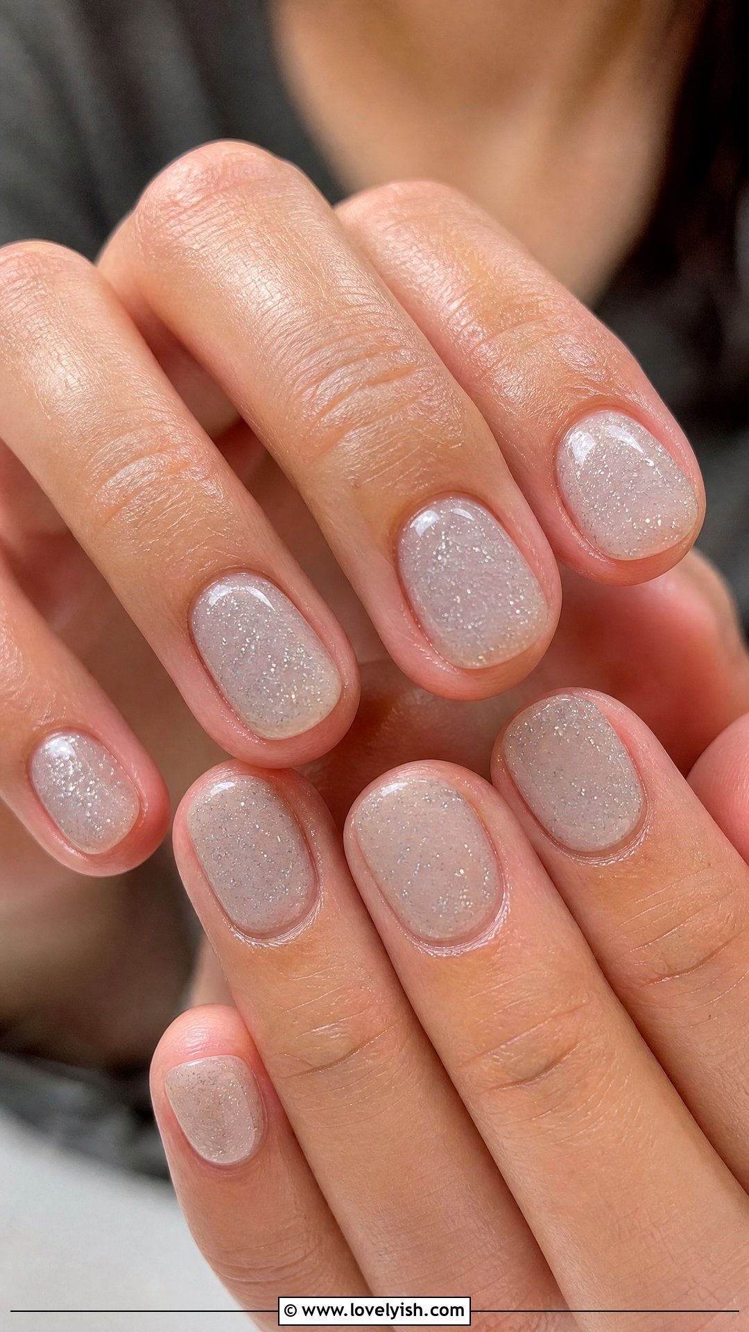 Sheer Silver Glitter Jelly Nails - 25 silver nail designs - 25 silver nail designs