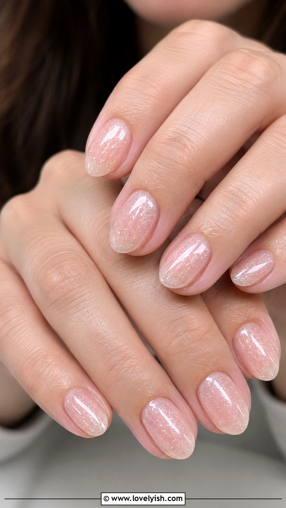 Shimmer Topcoat Sheer Nails - 50 quick nail designs - 50 quick nail designs