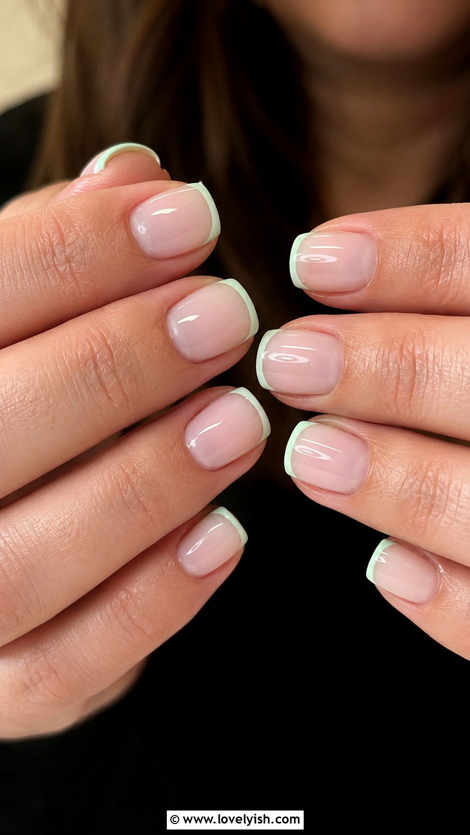 Short French Tip Vacation Nails in Pastel - 50 vacation nails - 50 vacation nails