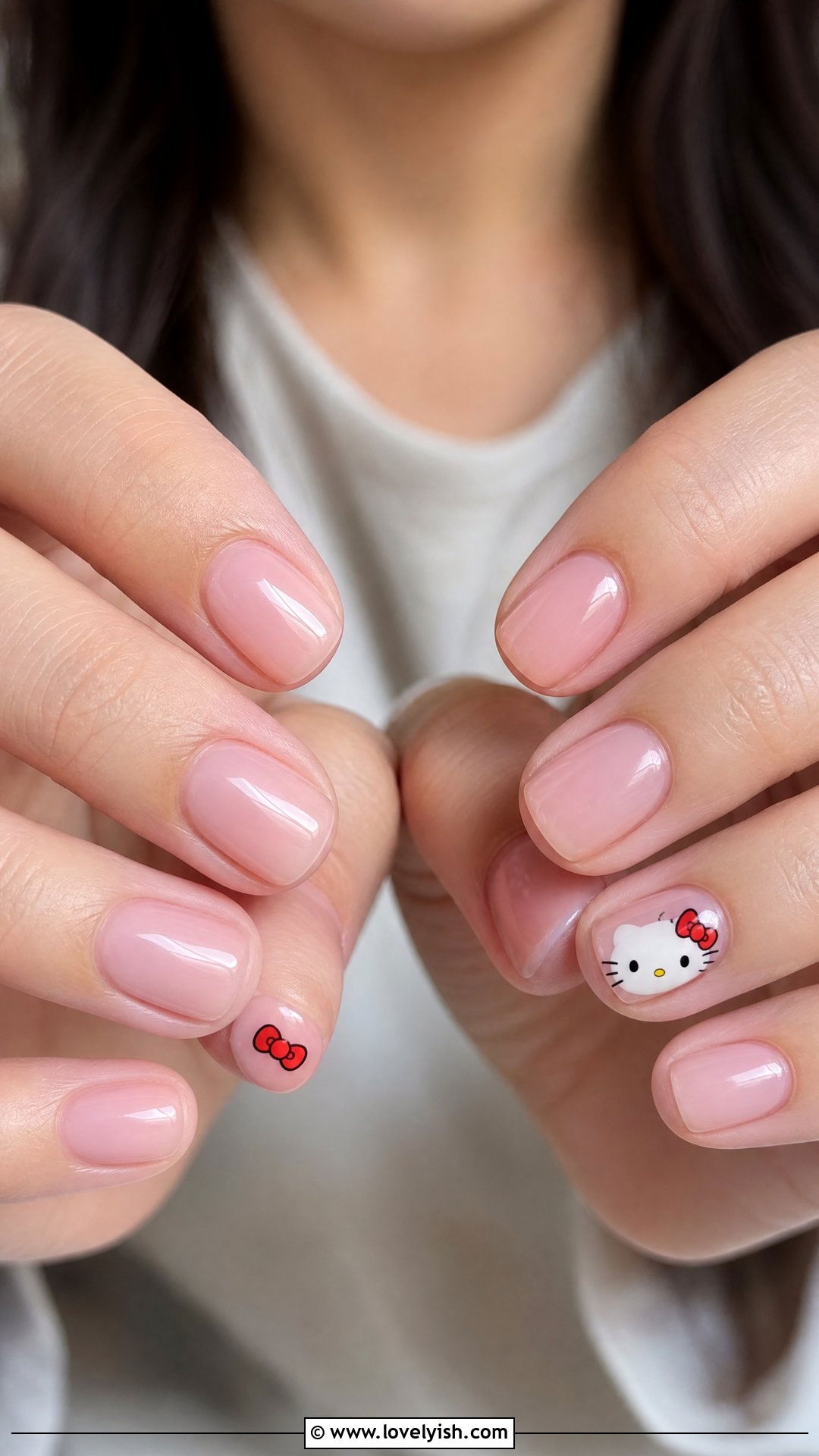 Short Hello Kitty Nails - 25 hello kitty nail designs - 25 hello kitty nail designs