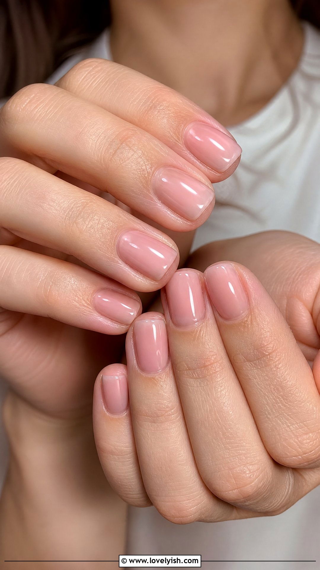 Short Jelly Pink Squoval Nails - 50 jelly pink nails - 50 jelly pink nails