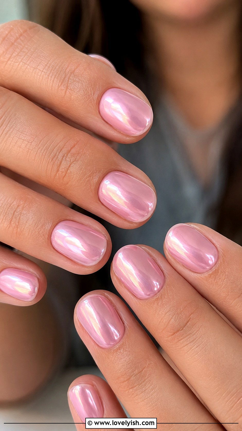 Short Pink Chrome Nails - 50 pink chrome nails - 50 pink chrome nails