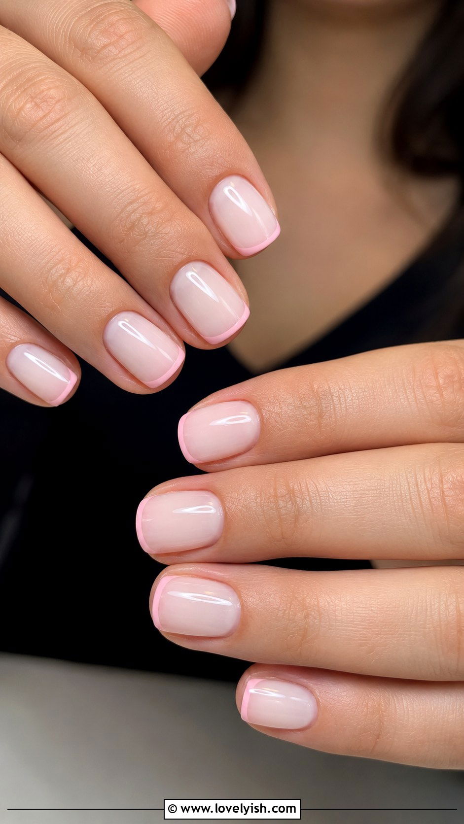 Short Pink French Tip Nails - 50 pink french tip nails - 50 pink french tip nails