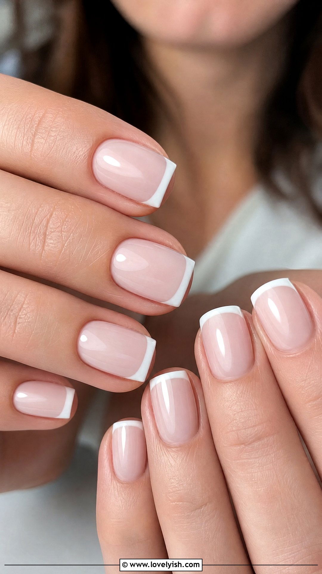 Short Square French Tips - 50 minimalist french tips - 50 minimalist french tips