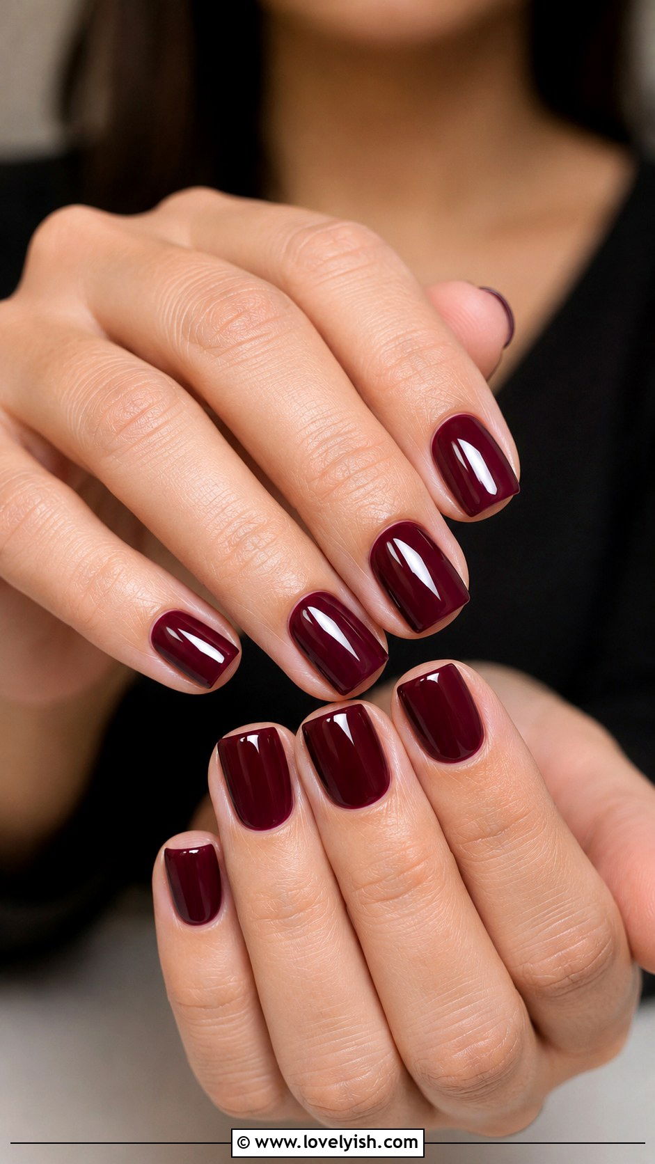 Short Wine Nails - 50 wine nails - 50 wine nails