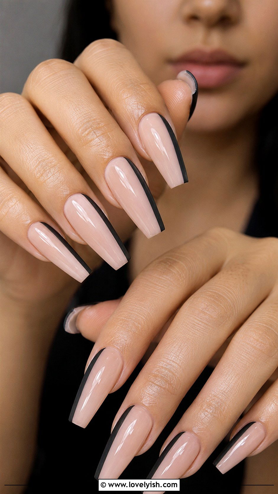 Side French Nail Art - 25 cool nail art ideas - 25 cool nail art ideas