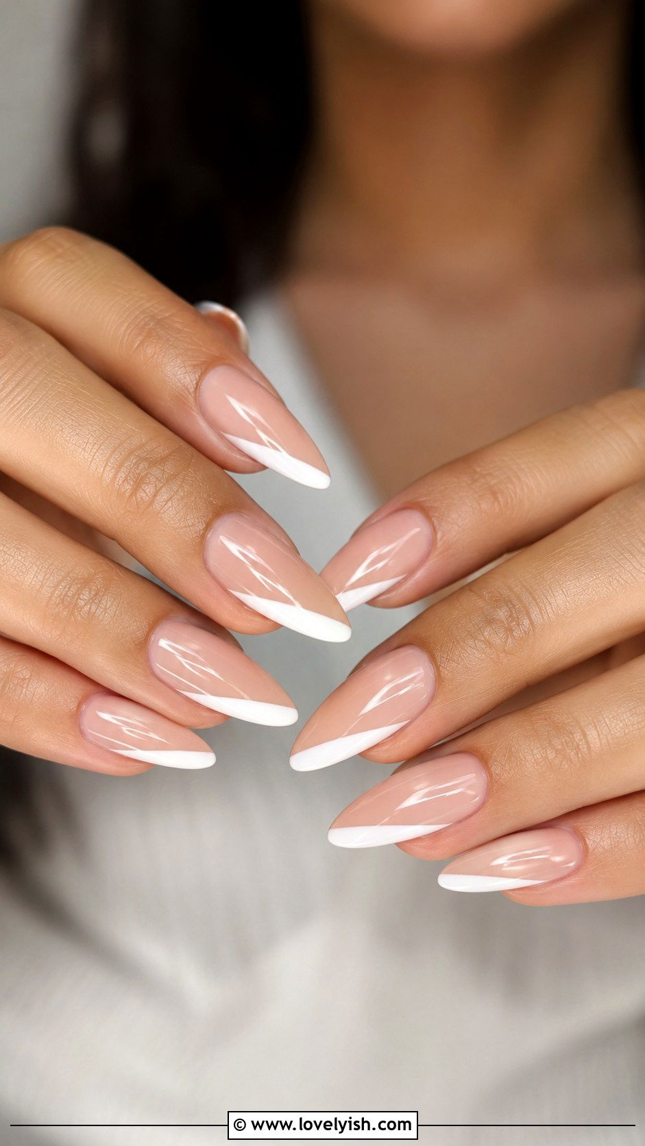 Side French Tip Nails - 25 french nails design ideas - 25 french nails design ideas