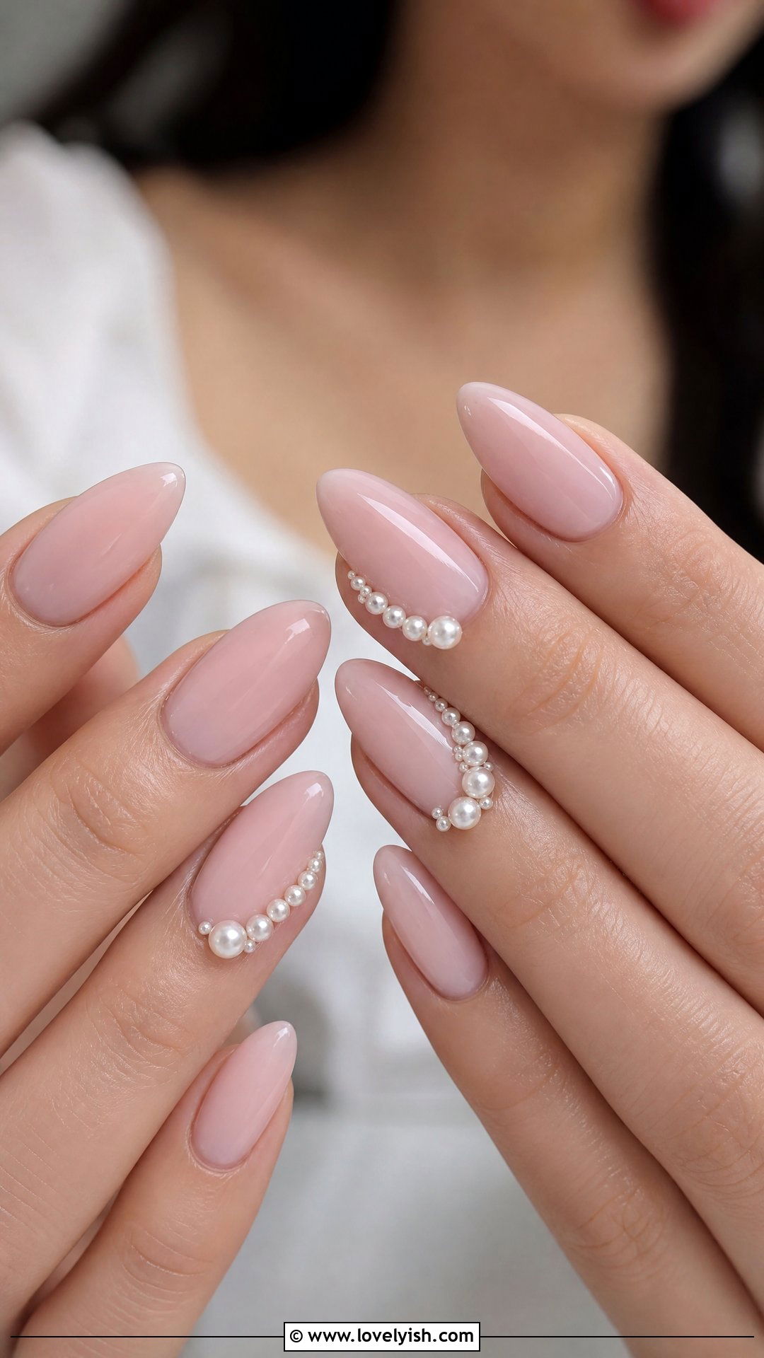 Side Pearl Cluster Nails - 50 pearl nails - 50 pearl nails