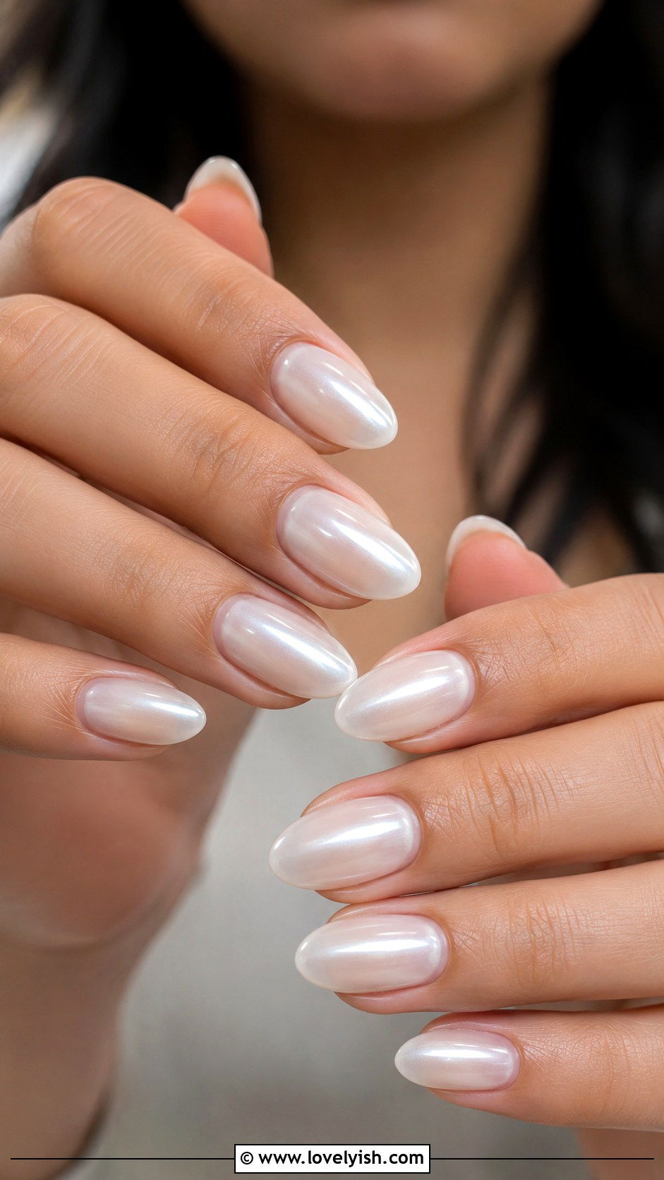 Silver Chrome Almond Baddie Nails - 50 baddie nails - 50 baddie nails