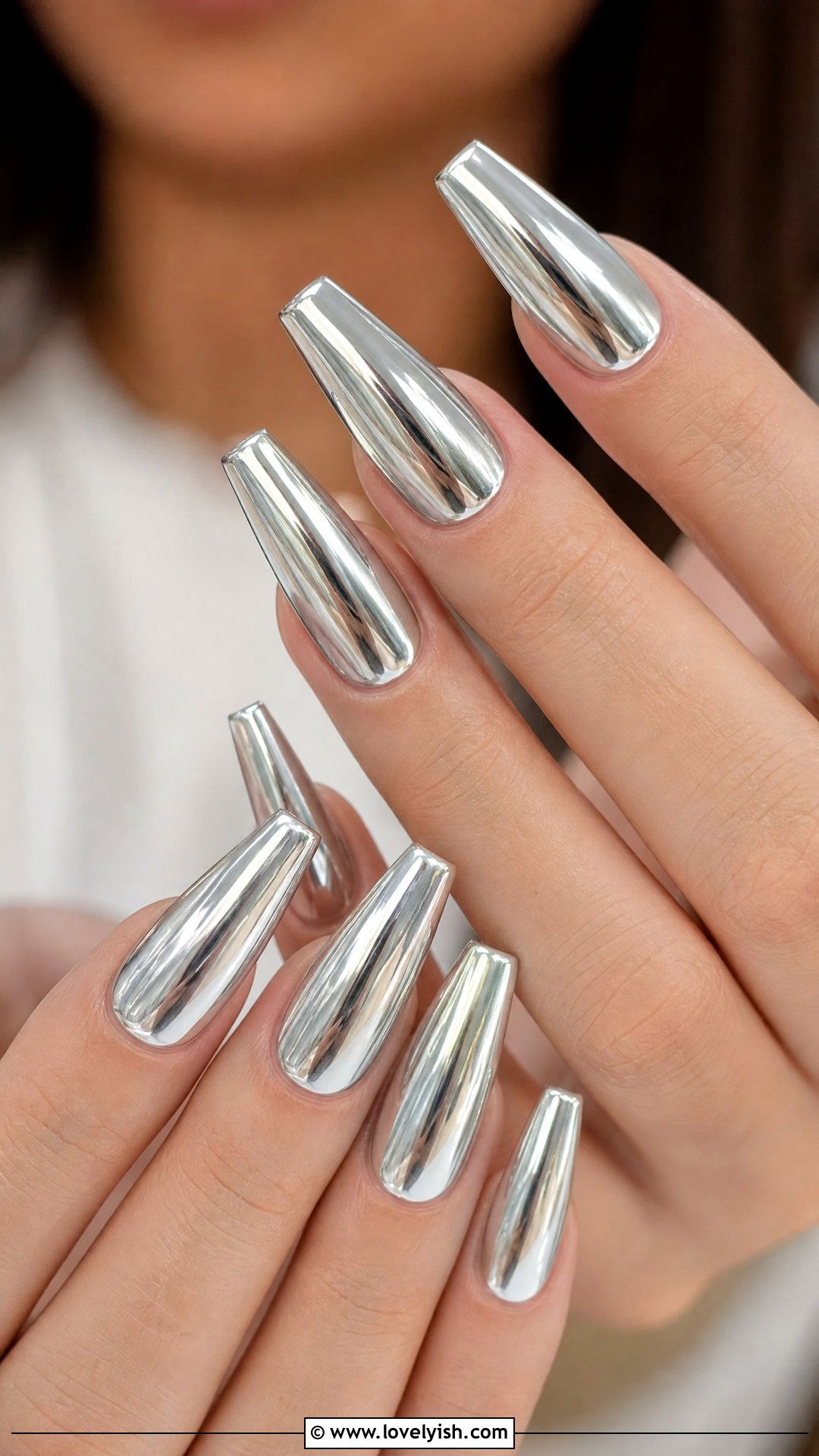 Silver Chrome Engagement Nails - 50 engagement nails - 50 engagement nails