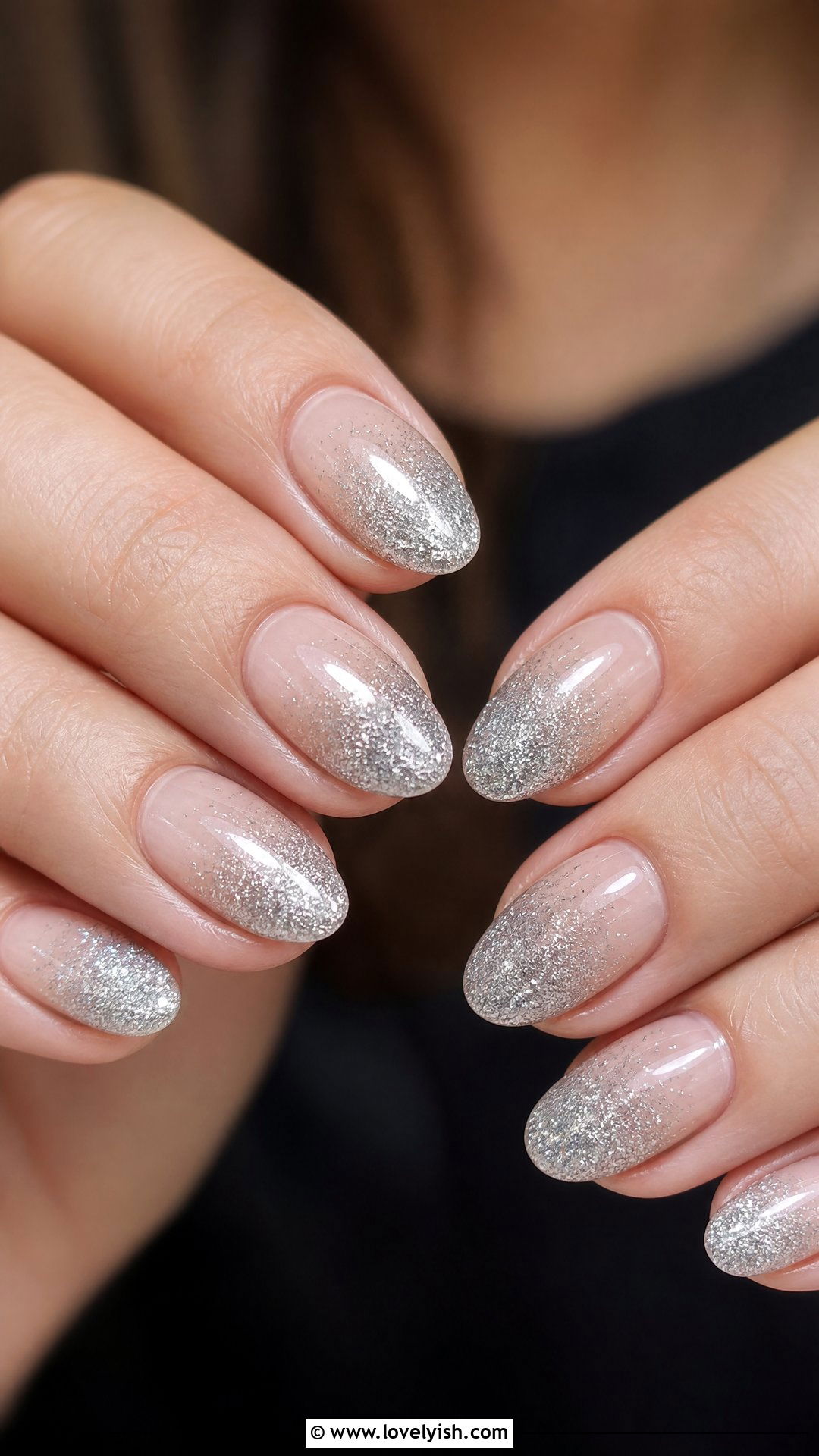 Silver Glitter Ombre Nails - 50 unique nail designs - 50 unique nail designs