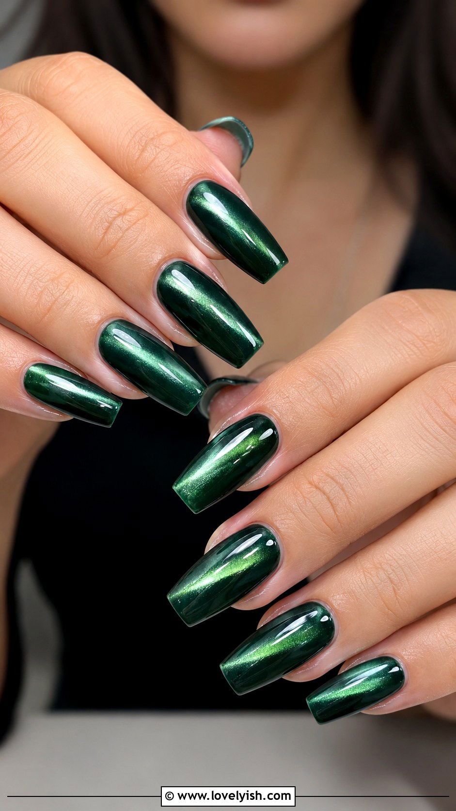 Simple Cat Eye Nails - 50 trendy simple nail designs - 50 trendy simple nail designs