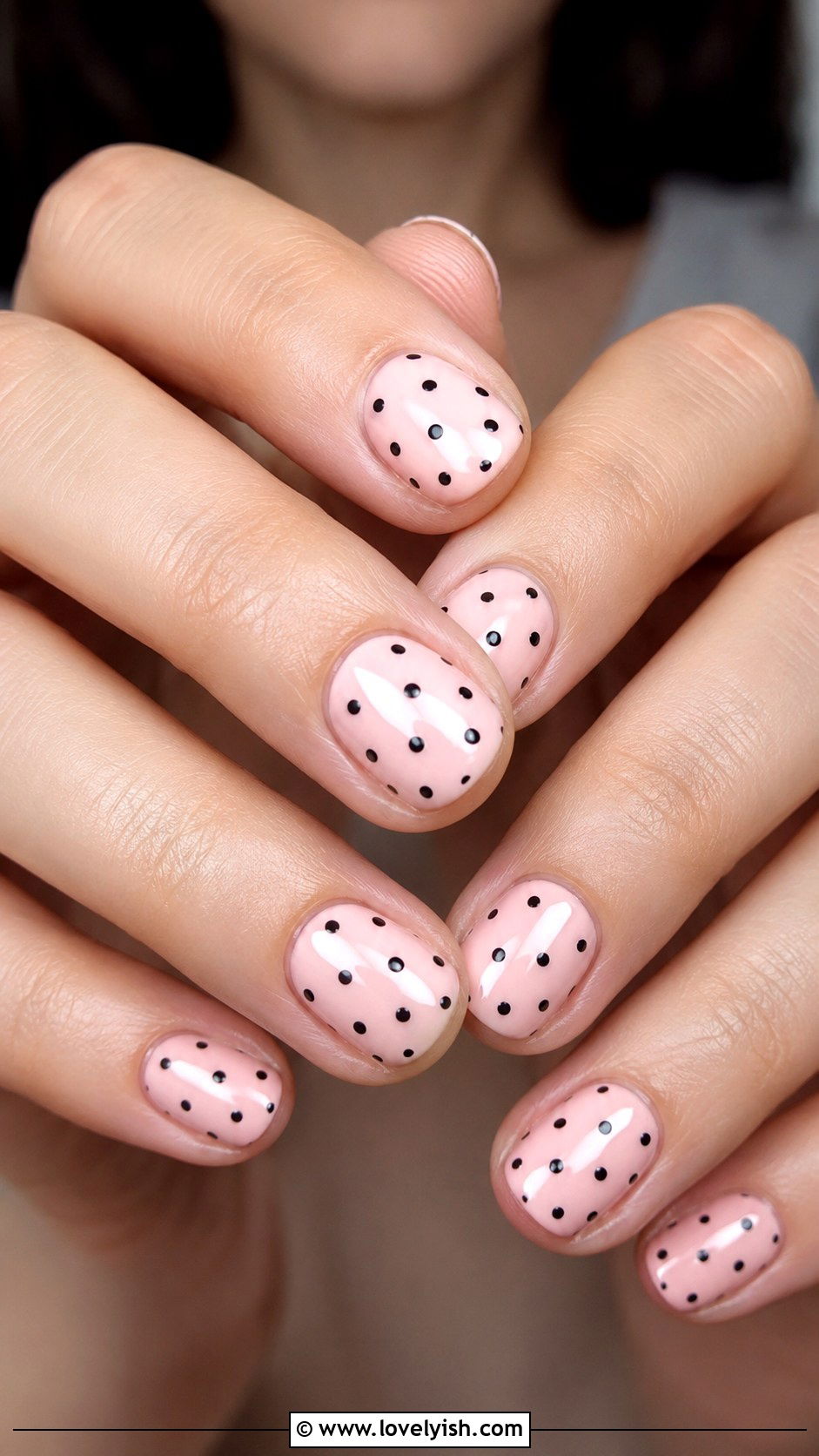 Simple Polka Dot Nails - 50 trendy simple nail designs - 50 trendy simple nail designs