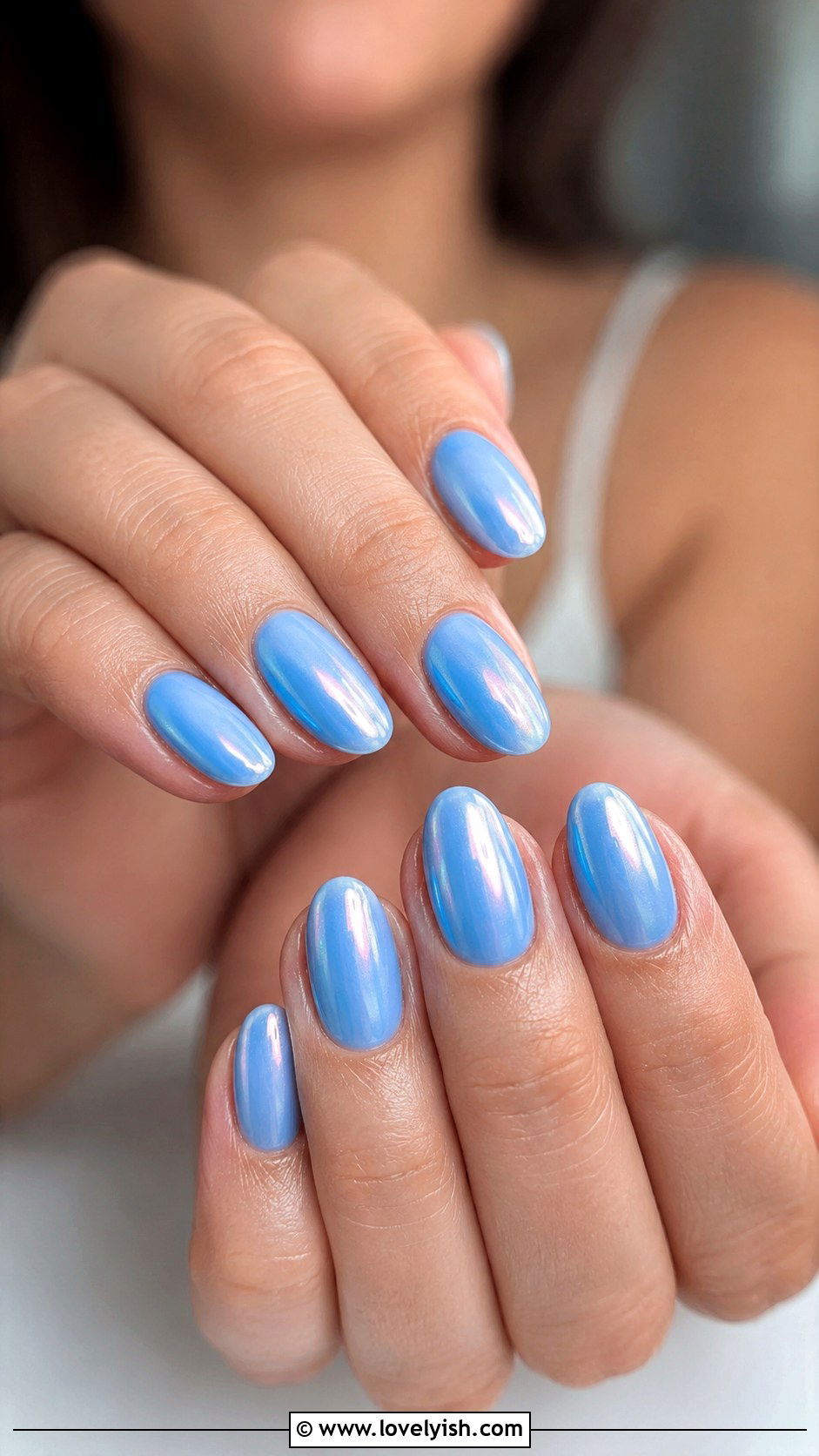 Sky Blue Glazed Donut Nails - 50 glazed donut nails - 50 glazed donut nails
