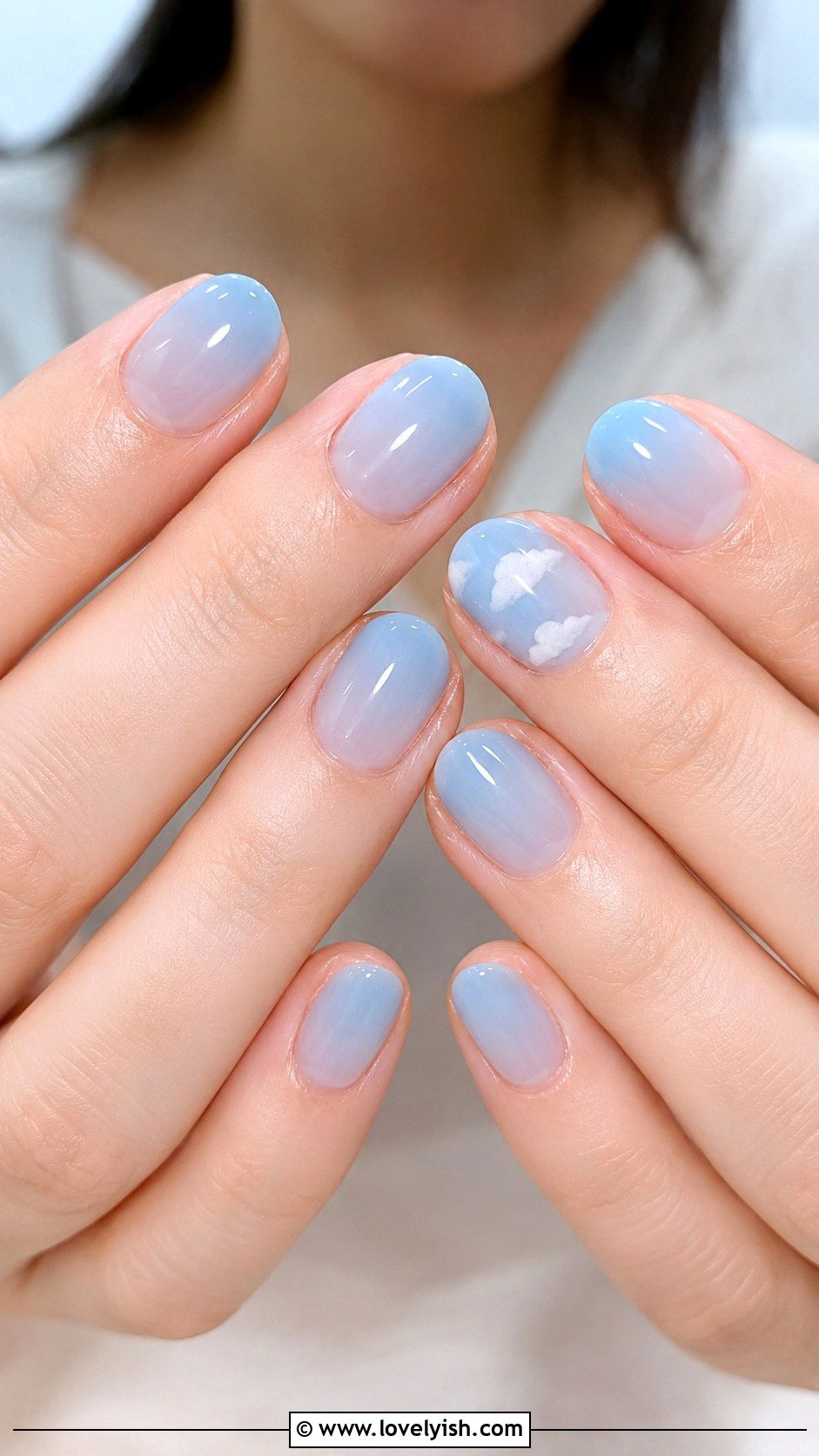 Sky Blue Jelly Nails - 50 jelly nails - 50 jelly nails