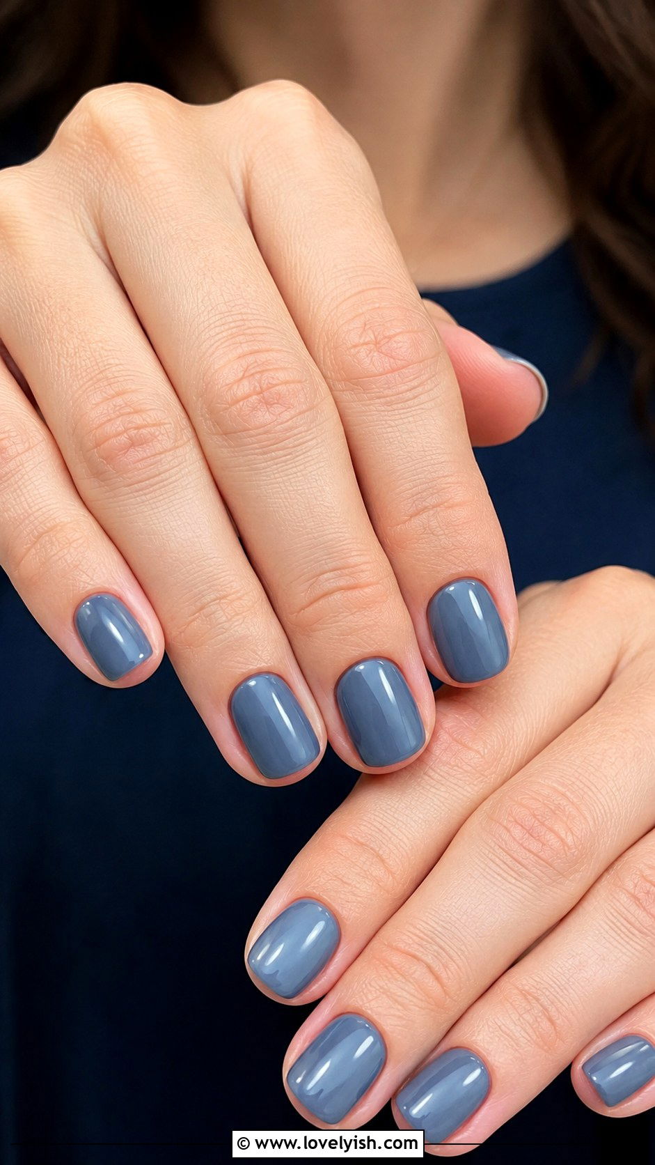 Slate Blue Nails - 50 mens nail design ideas - 50 mens nail design ideas