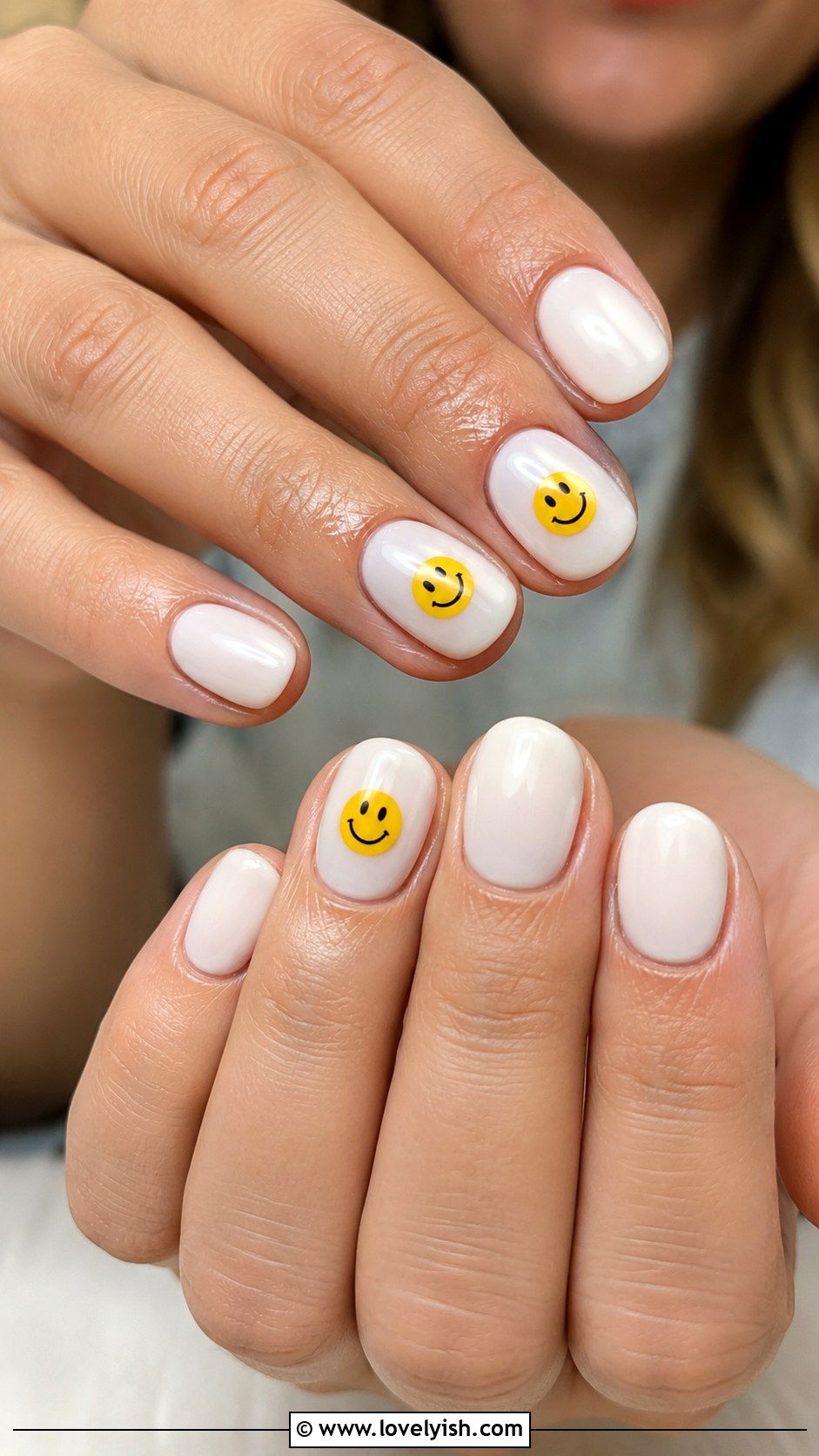 Smiley Face Manicure - 50 manicure - 50 manicure
