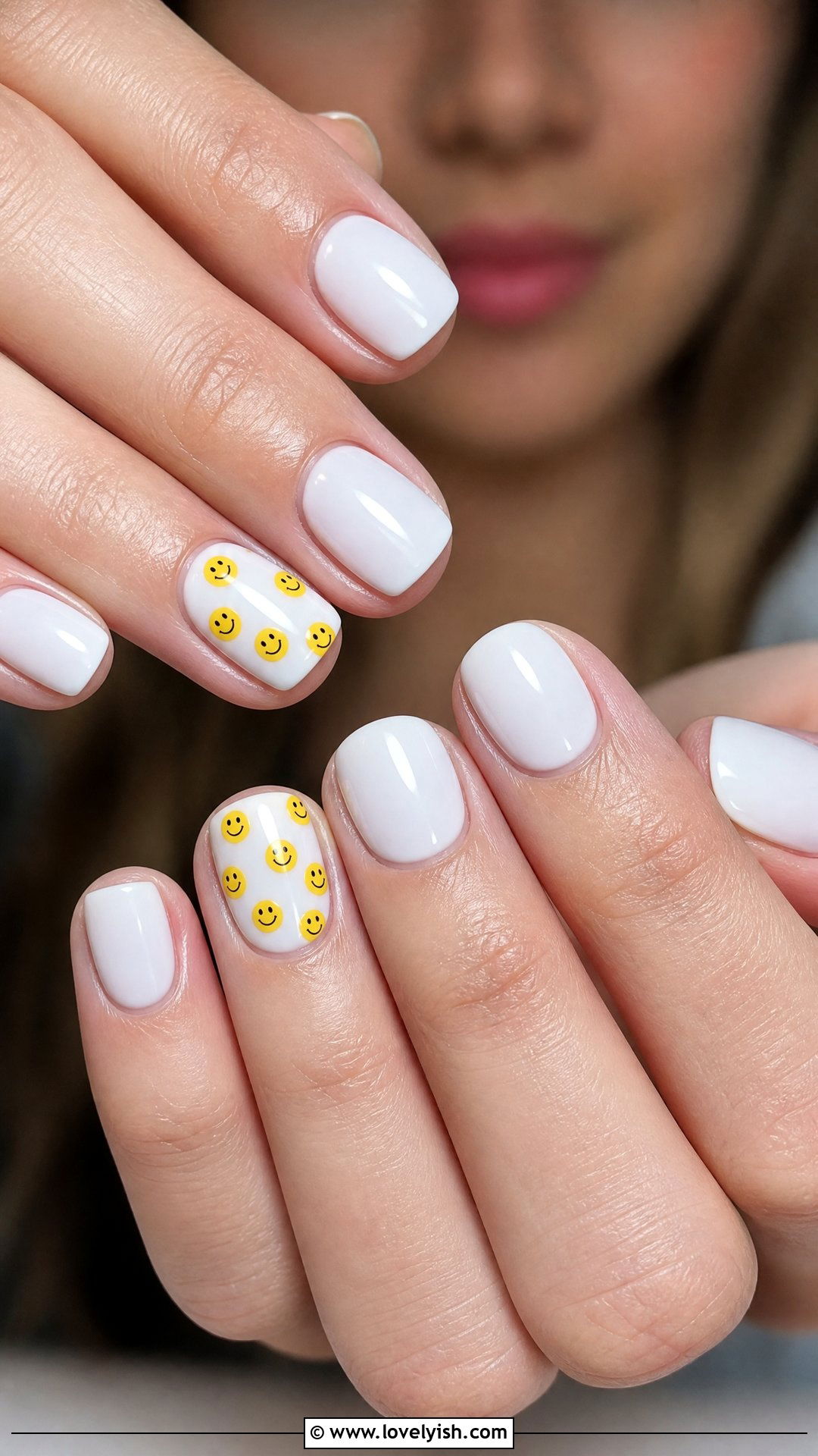 Smiley Face Nails - 50 popular nail designs - 50 popular nail designs