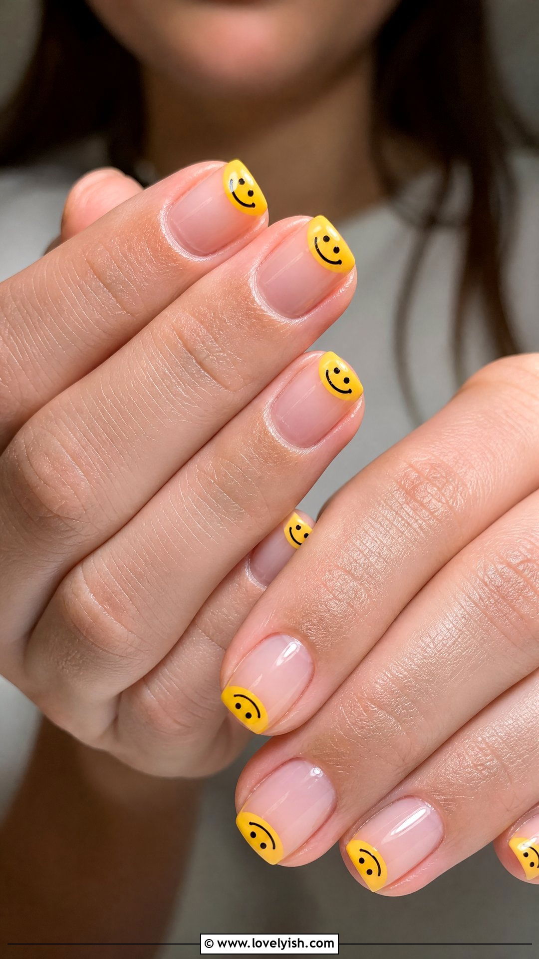 Smiley Face Tip Only Nails - 50 smiley face nails - 50 smiley face nails