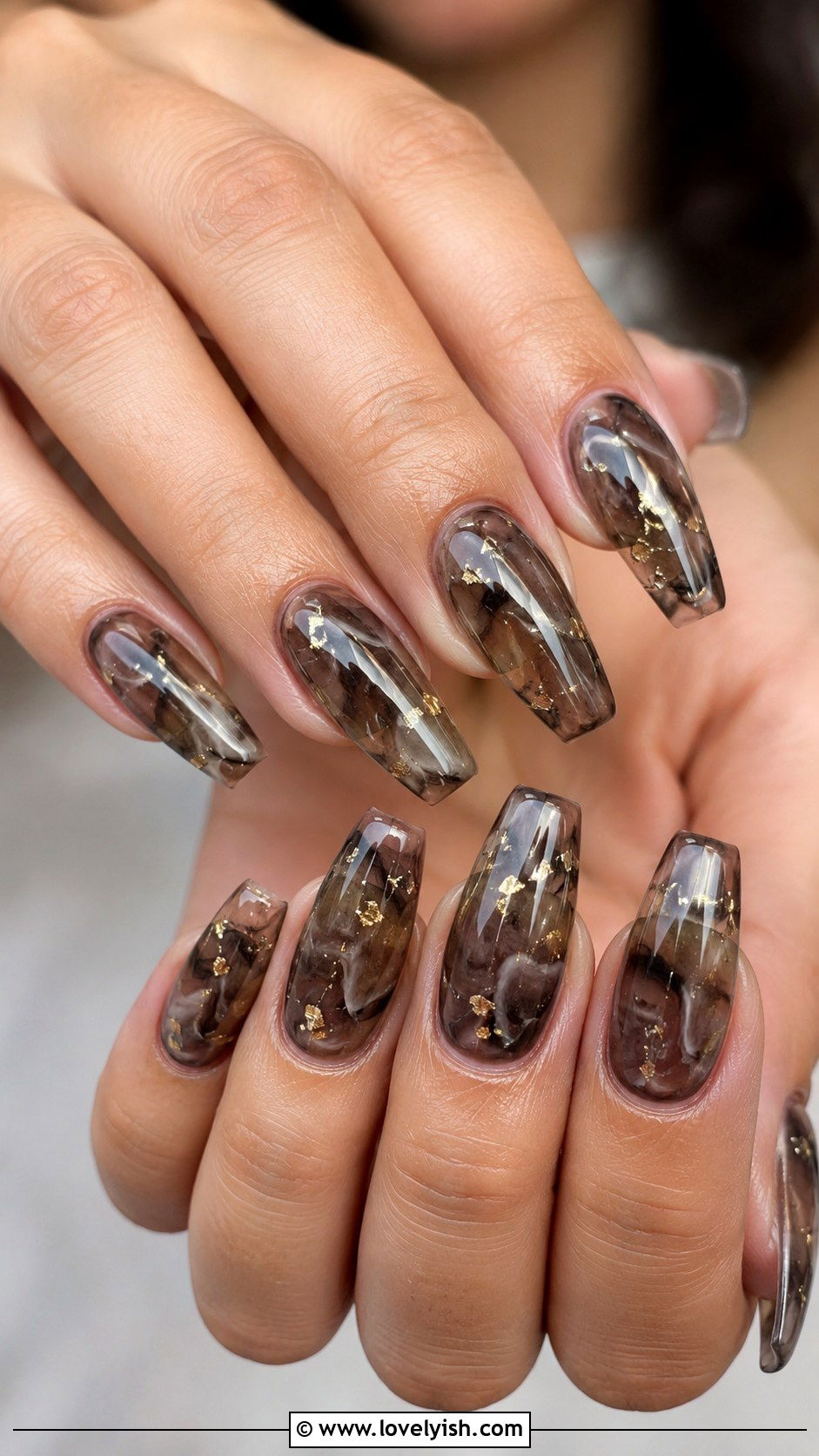 Smoky Quartz Jelly Nails - 50 jelly nails - 50 jelly nails