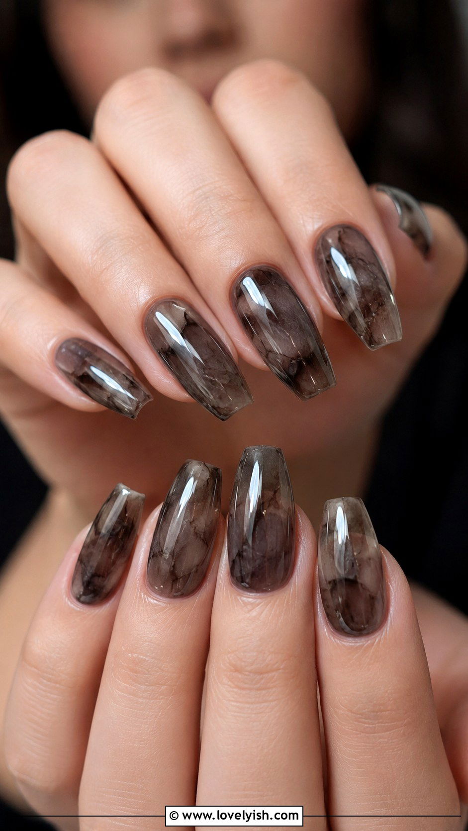 Smoky Quartz Nails - 50 trendy simple nail designs - 50 trendy simple nail designs
