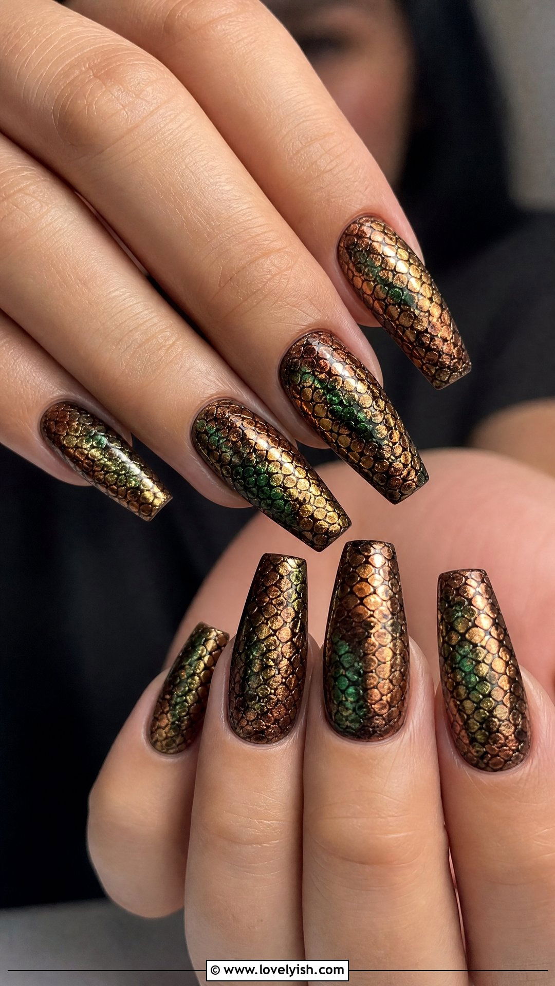 Snake Skin Nails - 50 crazy nail designs - 50 crazy nail designs