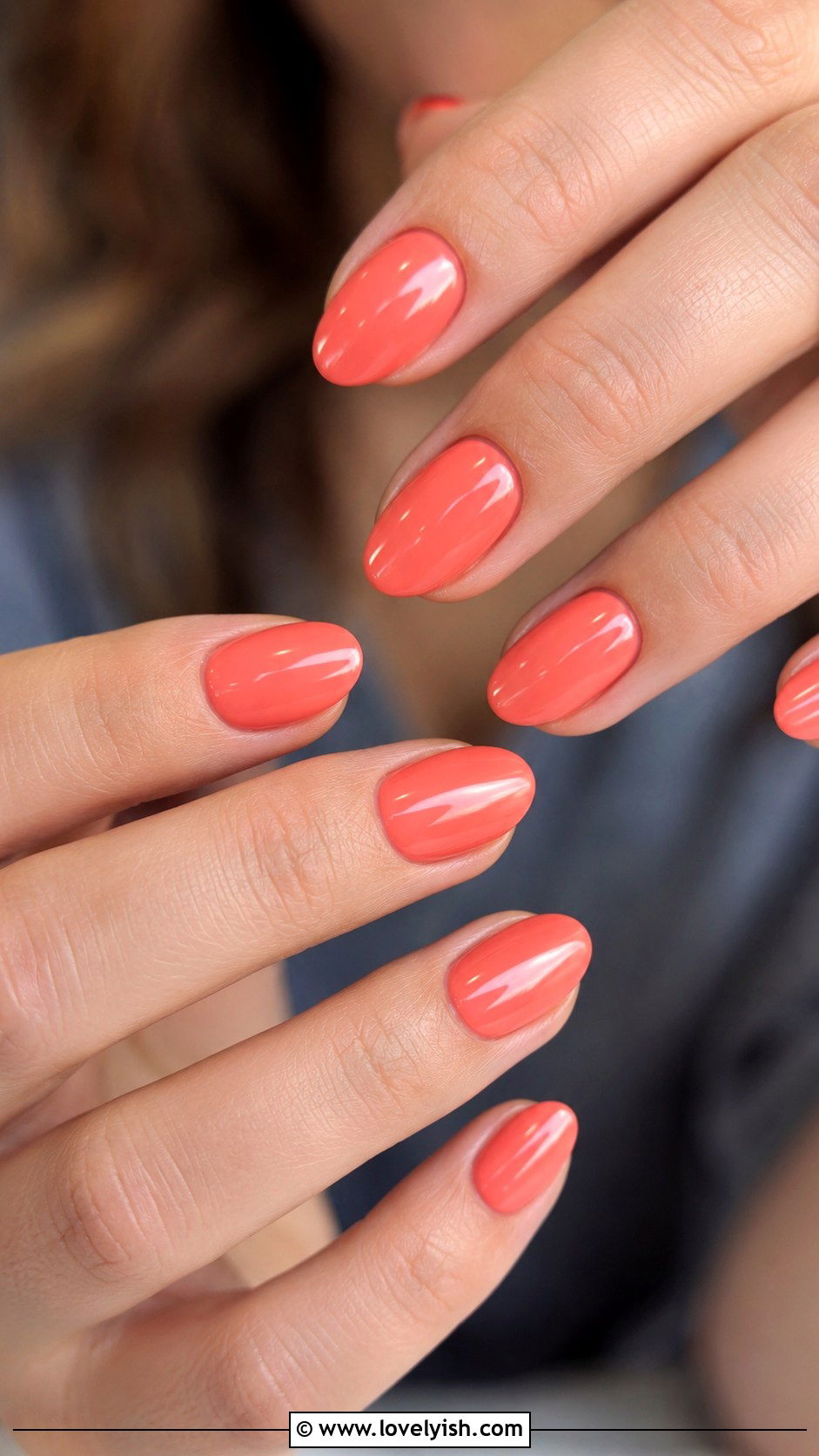 Soft Coral Nails - 46 nail inspo - 46 nail inspo