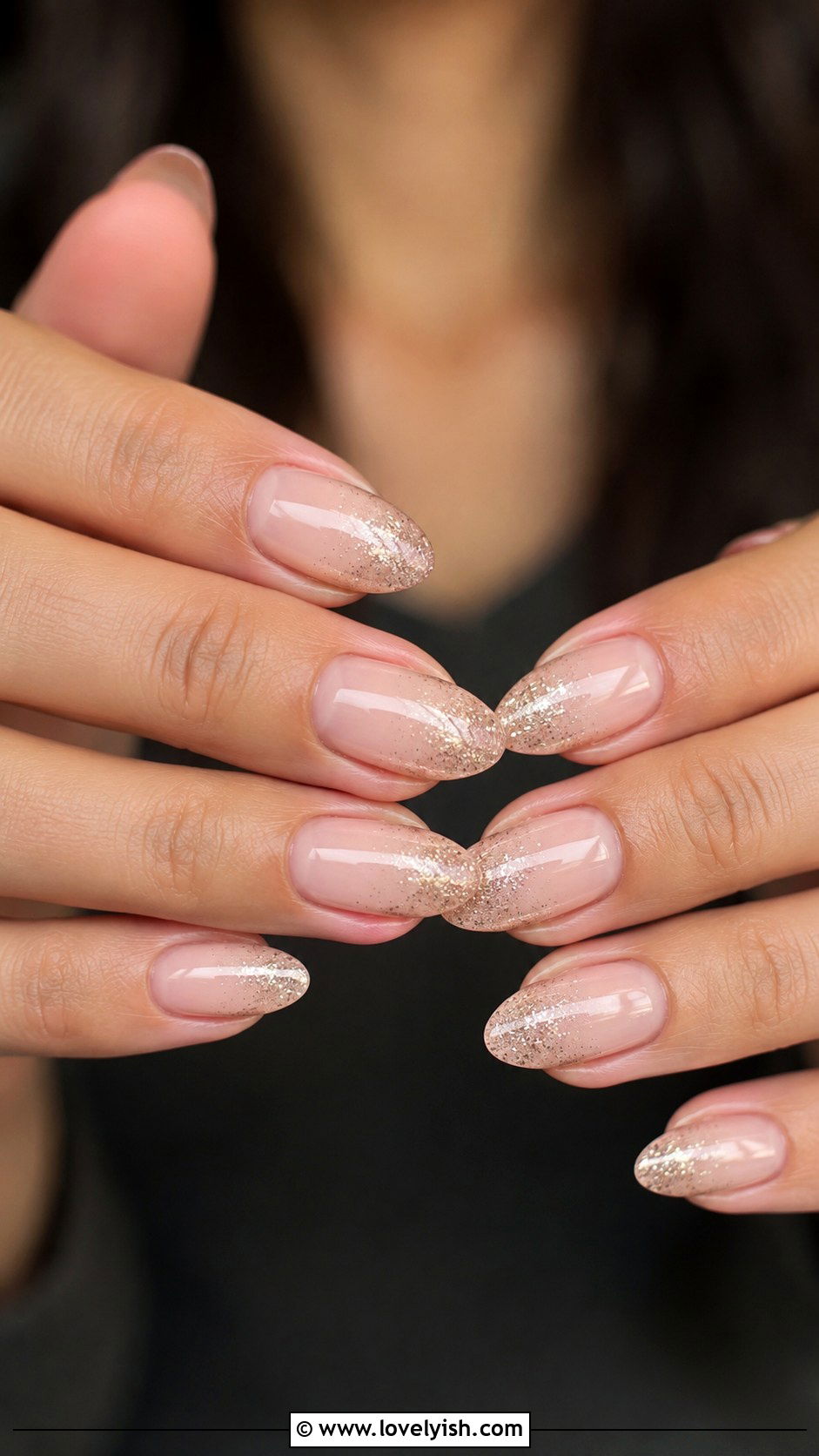 Soft Glitter Ombre Nails - 50 trendy simple nail designs - 50 trendy simple nail designs