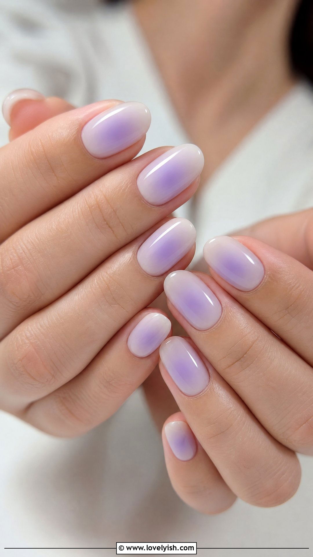 Soft Lavender Aura Nails - 44 nails designs - 44 nails designs