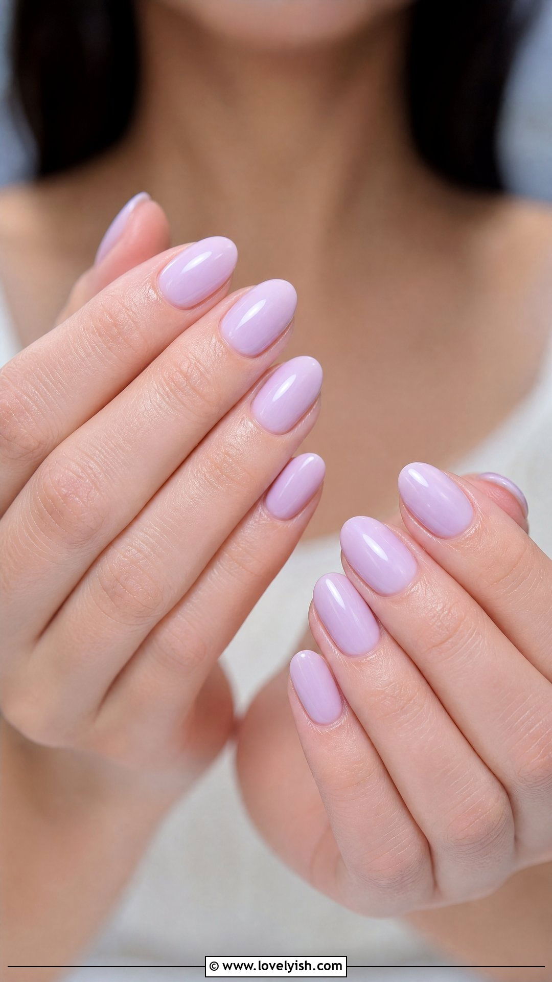 Soft Lavender Bridal Nails - 25 bridal nail ideas - 25 bridal nail ideas