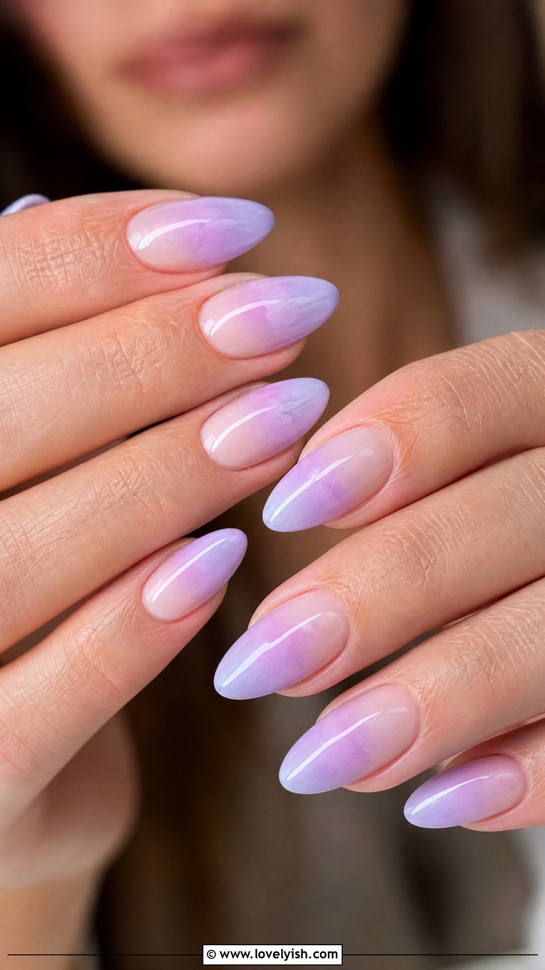 Soft Lavender Ombre Nails - 50 spring nails - 50 spring nails
