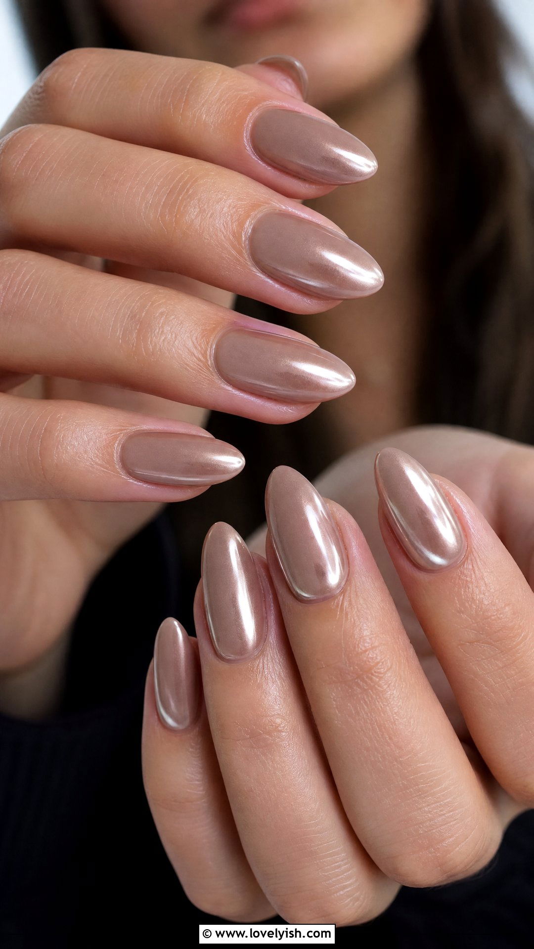 Soft Mocha Mousse Glazed Nails - 50 elegant nails - 50 elegant nails
