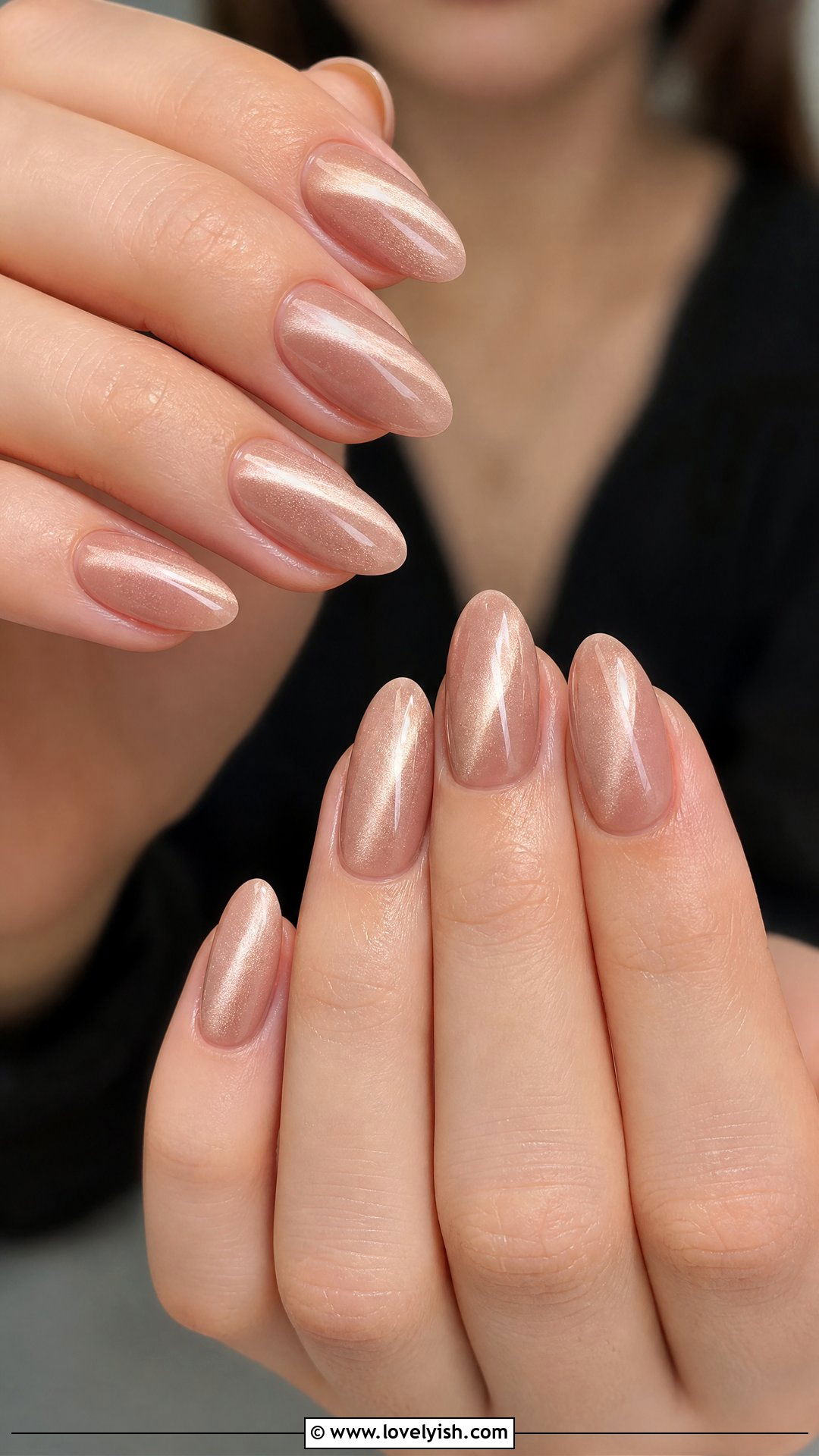 Soft Nude Cat Eye Nails - 50 classy nails - 50 classy nails