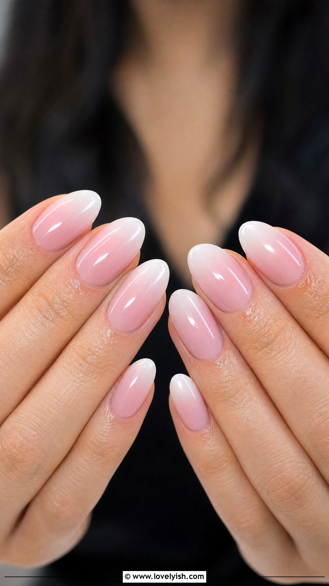 Soft Ombre Oval Nails - 50 oval nails - 50 oval nails
